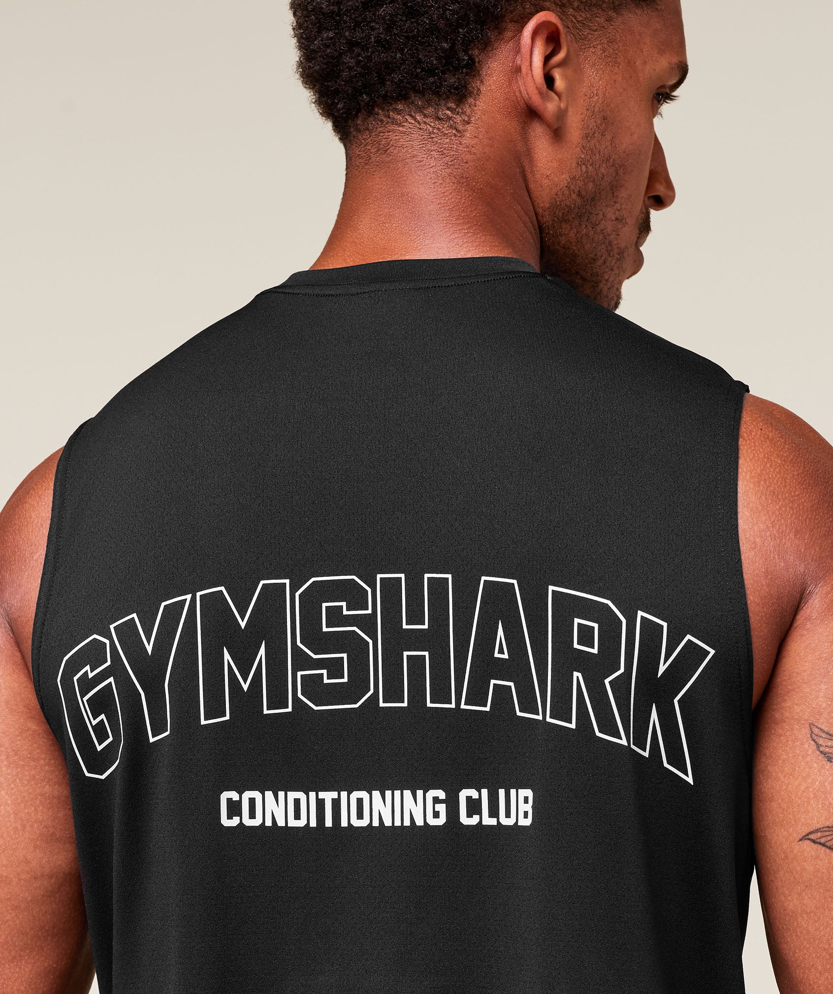 Gymshark Hybrid Athlete Cut Off Tank - Black - Image 5