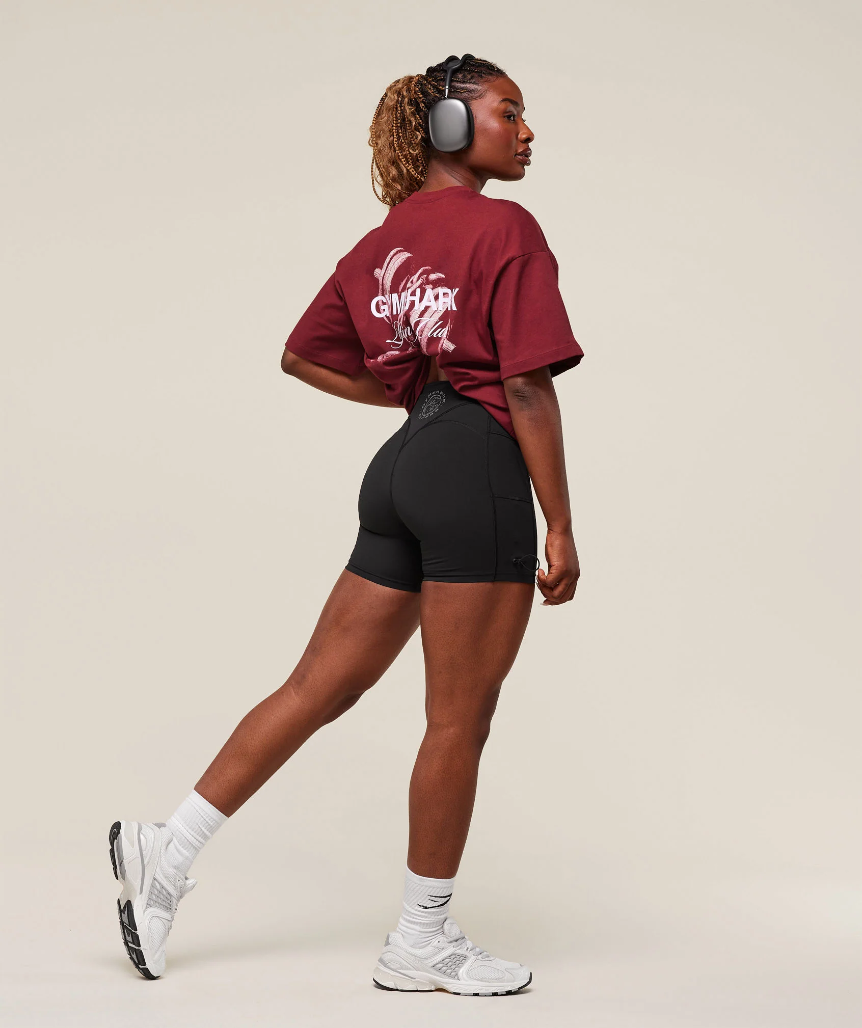 Gymshark Forged By Iron Graphic Oversized T-Shirt - Sets Red - Image 5