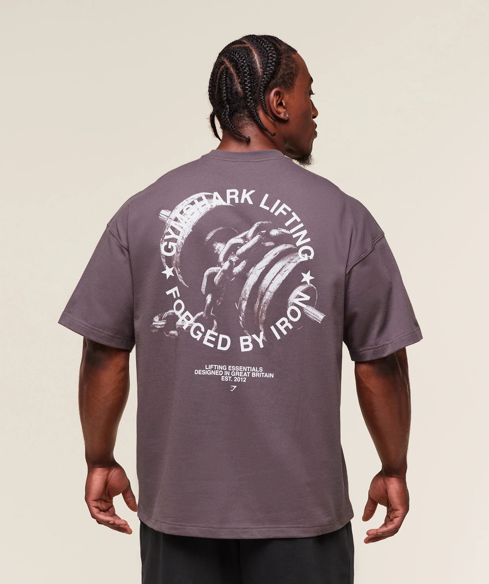 Gymshark Forged By Iron T-Shirt - Brushed Purple - Image 4