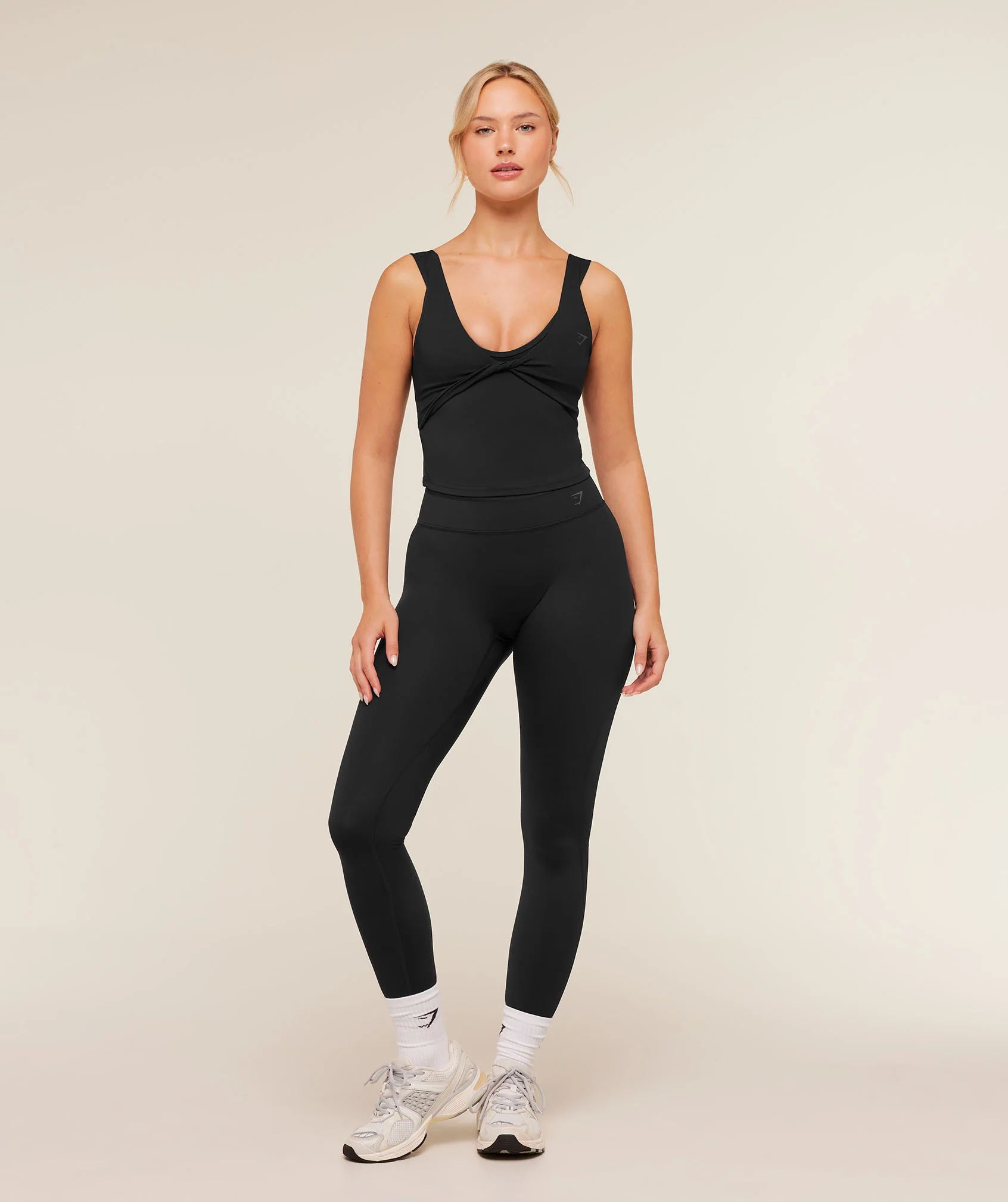 Gymshark Crossover Back Leggings - Black - Image 6