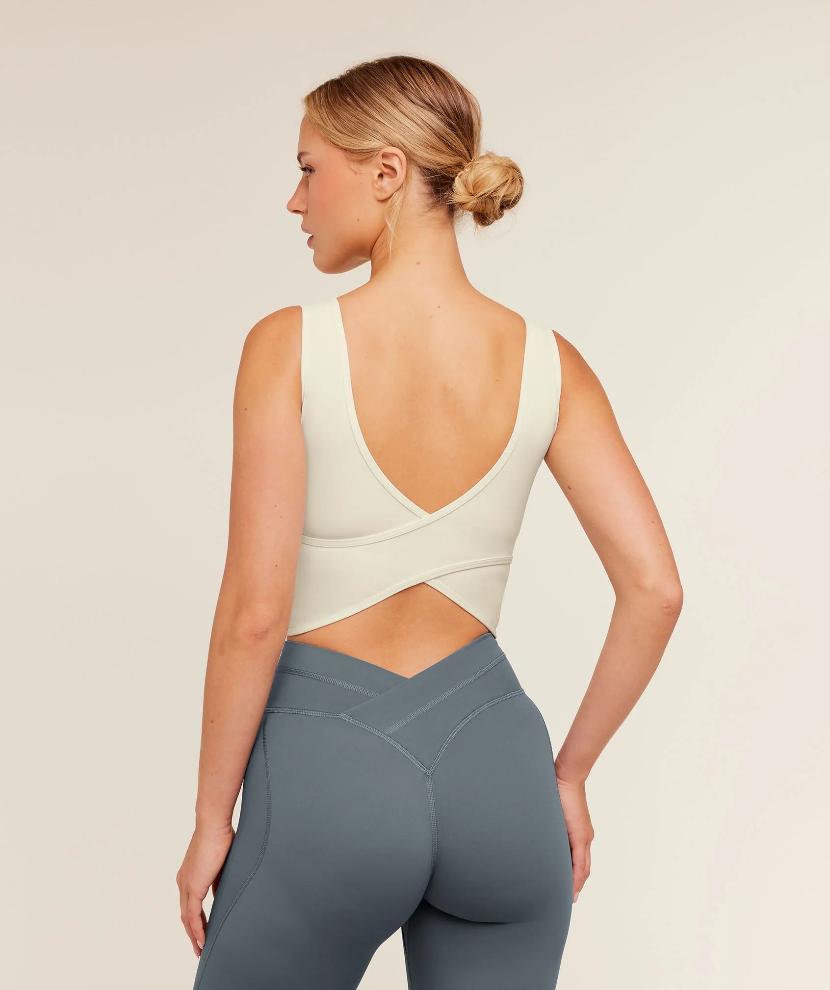 Gymshark Crossover Back Tank - Soft White - Image 2