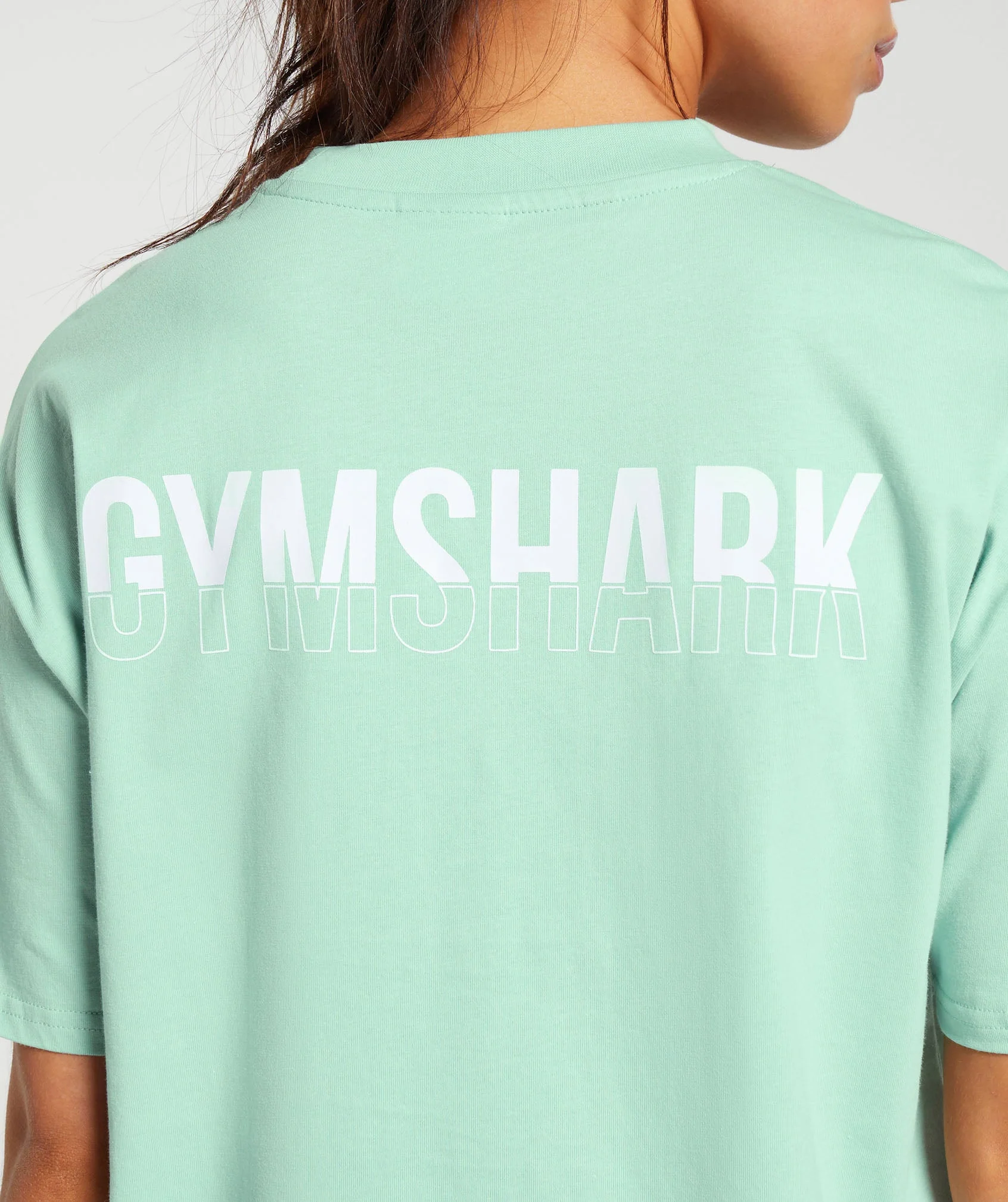 Gymshark Fraction Oversized T-Shirt - Lido Green - Image 5
