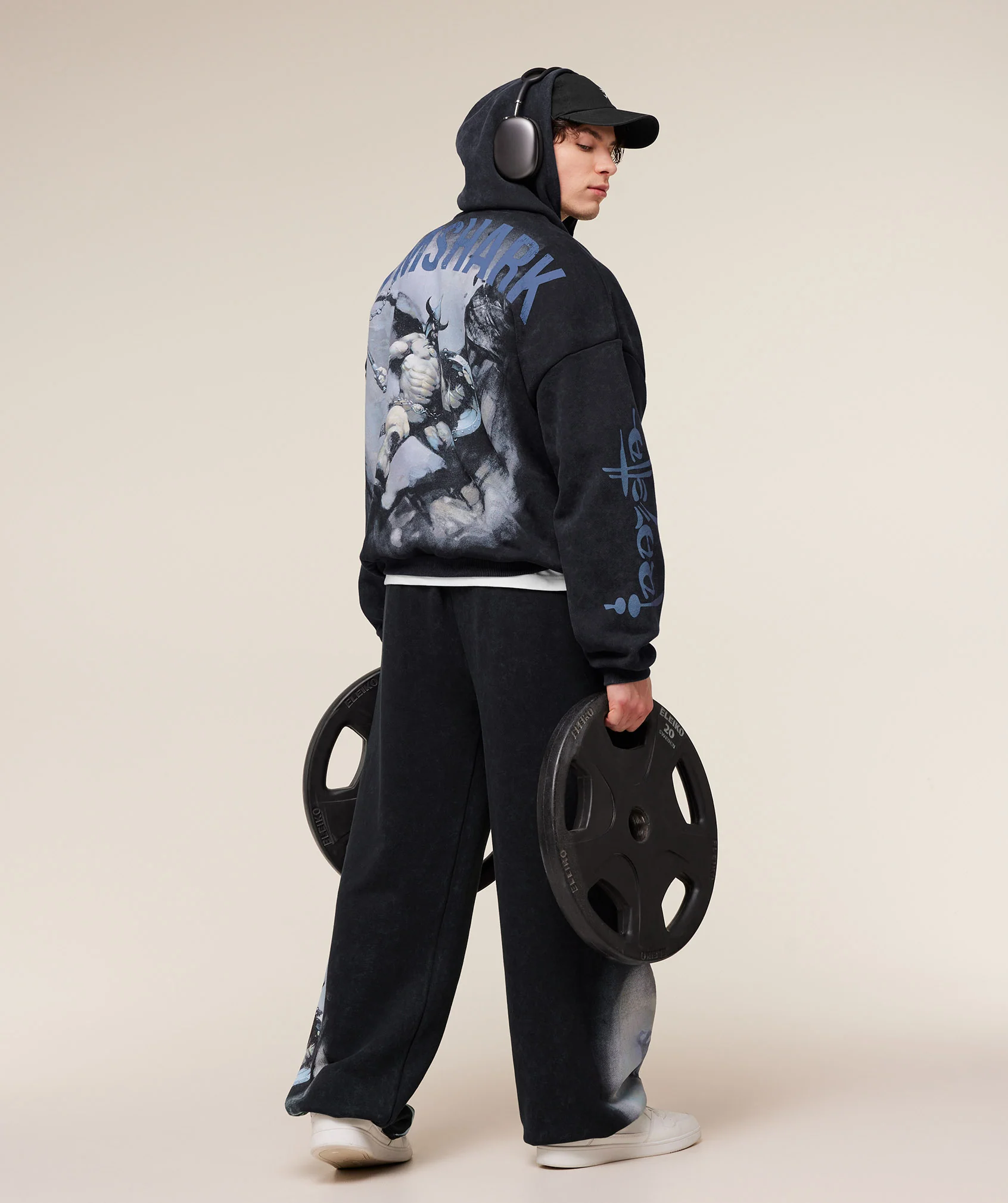 Gymshark Power x Frazetta Graphic Hoodie - Black - Image 5
