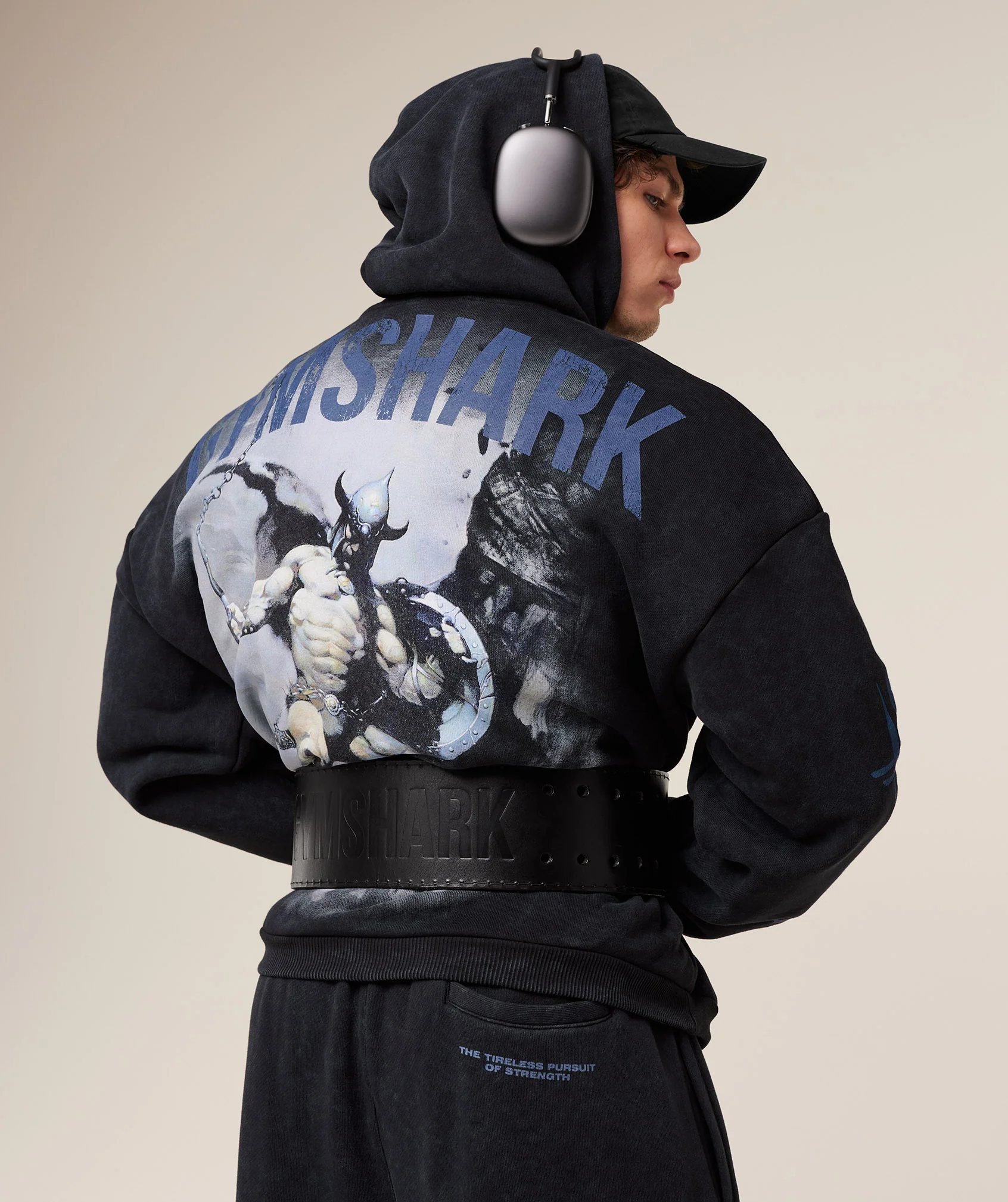 Gymshark Power x Frazetta Graphic Hoodie - Black - Image 7