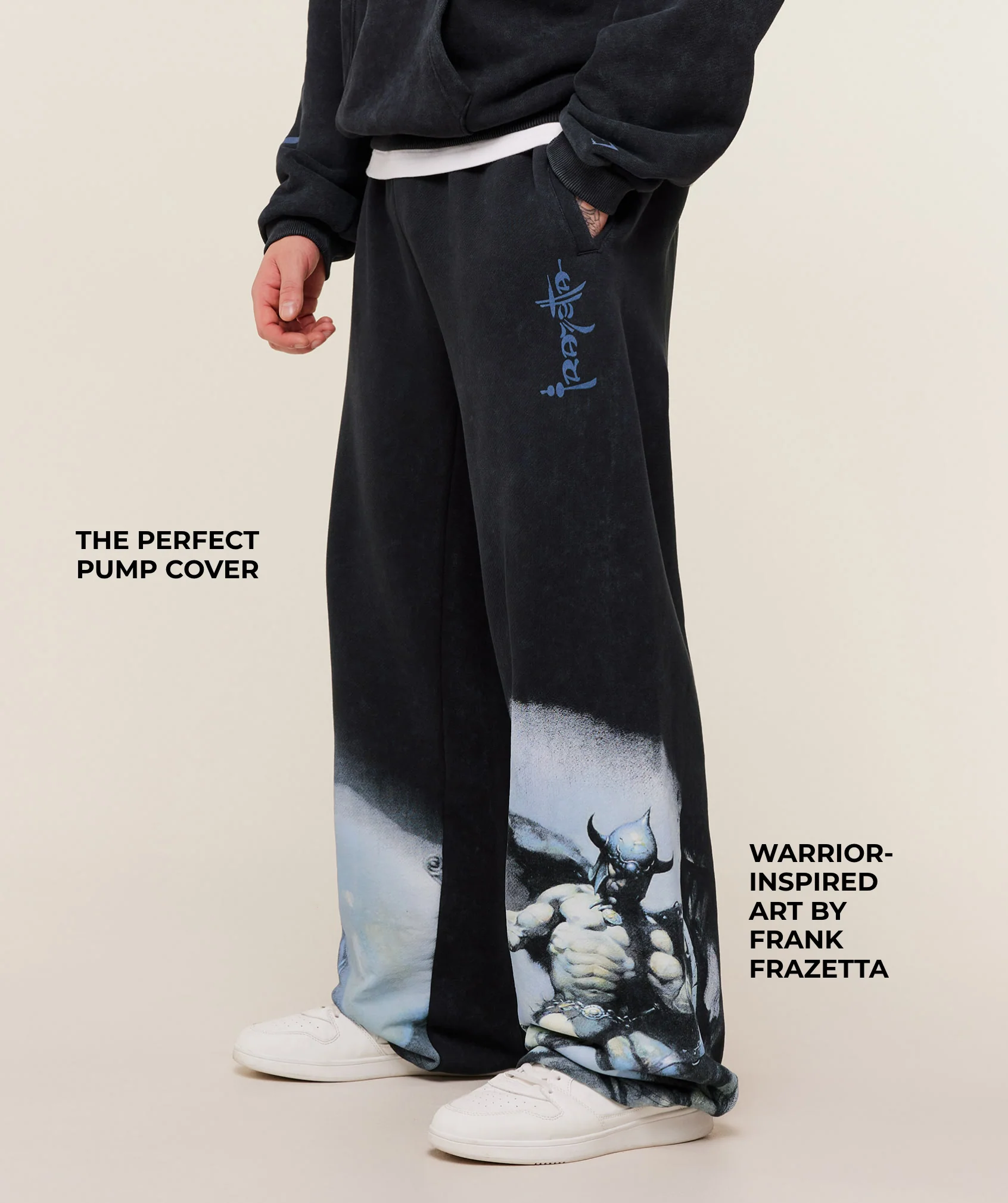 Gymshark Power x Frazetta Graphic Joggers - Black - Image 3