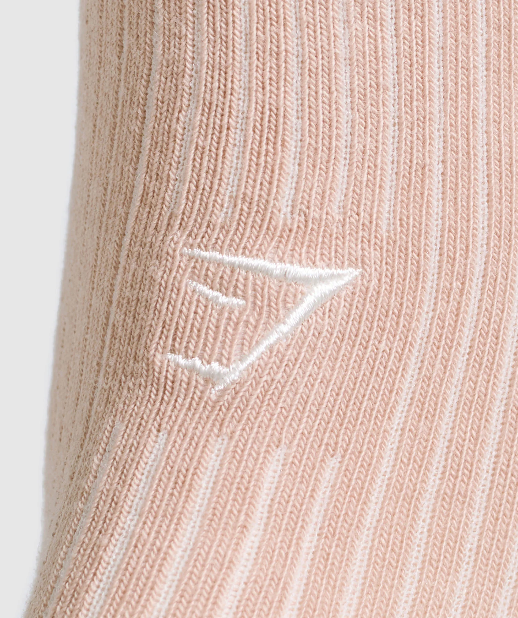 Gymshark Frill Crew Single Sock - Rest Pink/Oat White - Image 3
