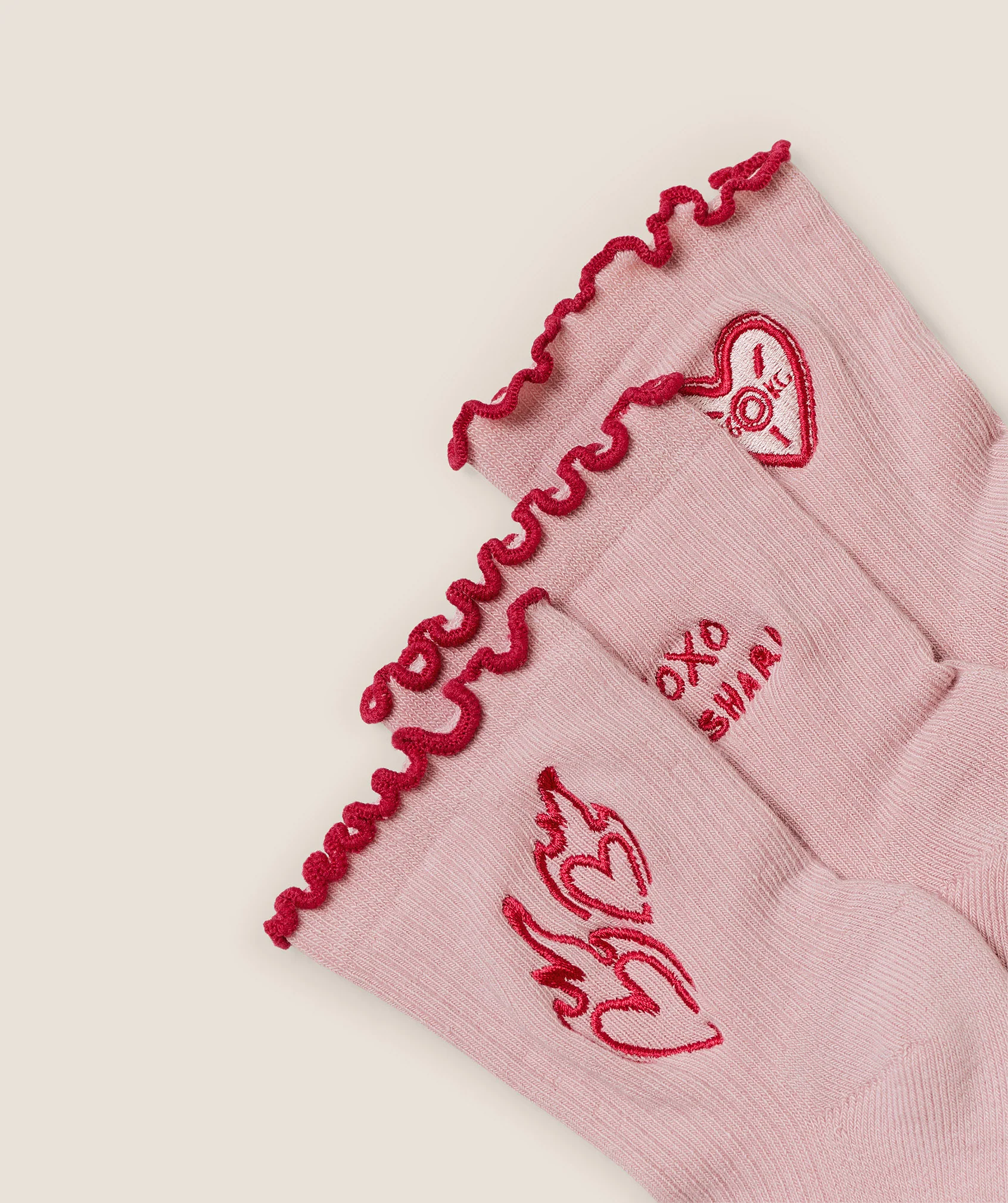 Gymshark Frill Midi Sock 3pk - Cloud Pink - Image 2