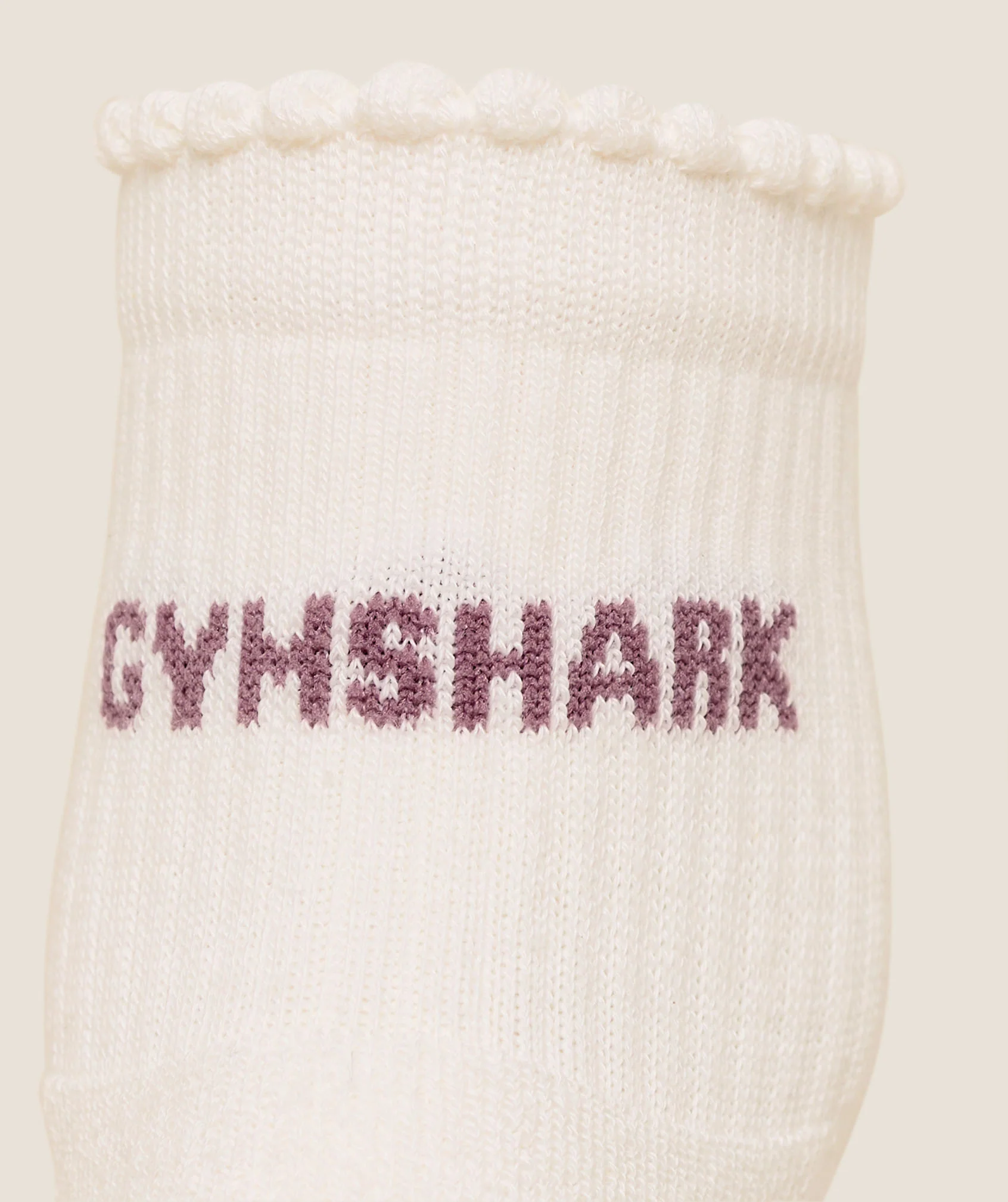 Gymshark Frill Pilates Midi Sock -  Soft White /  Calm Pink - Image 4