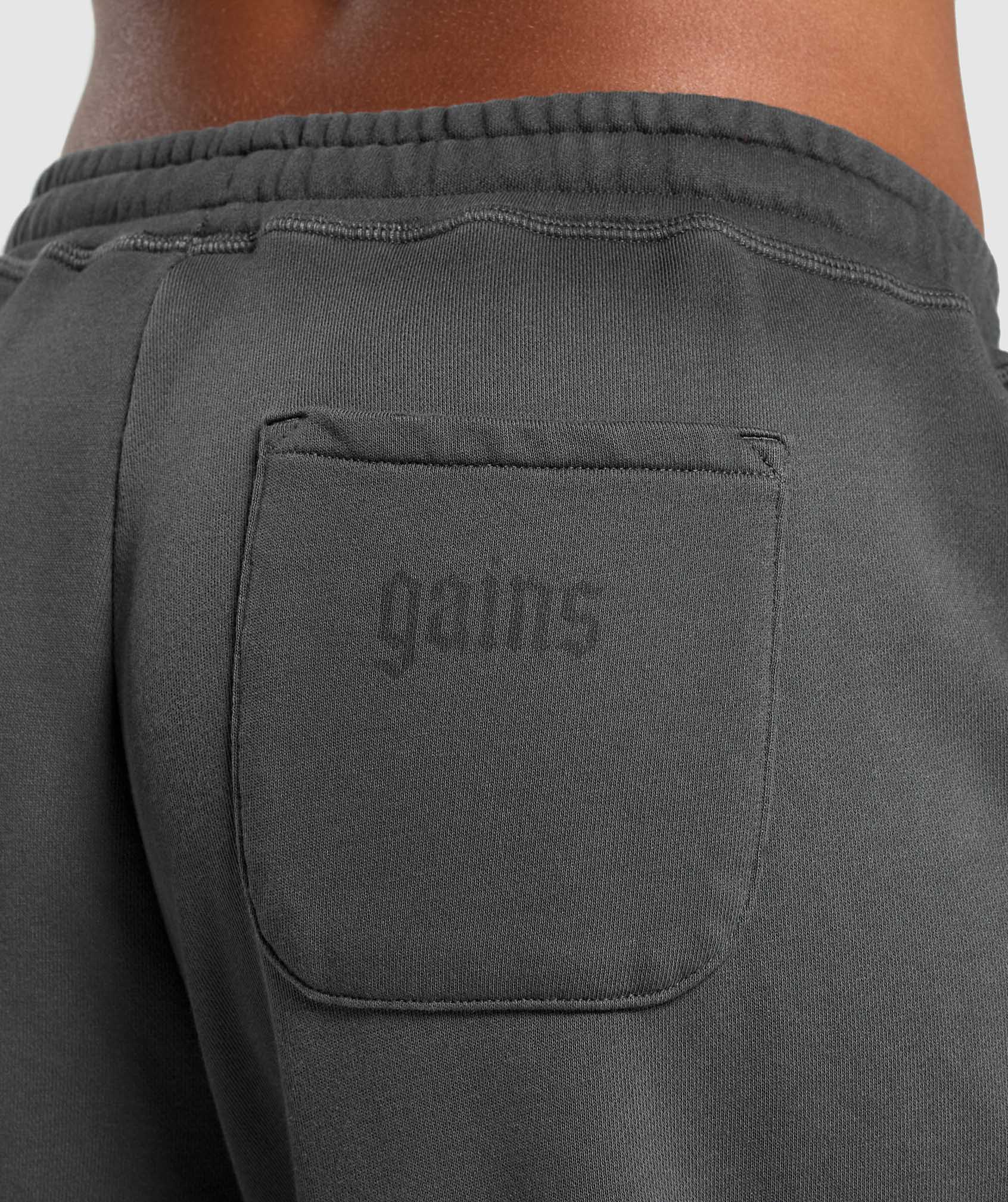Gymshark Gains Washed Loopback Joggers - Grey - Image 6