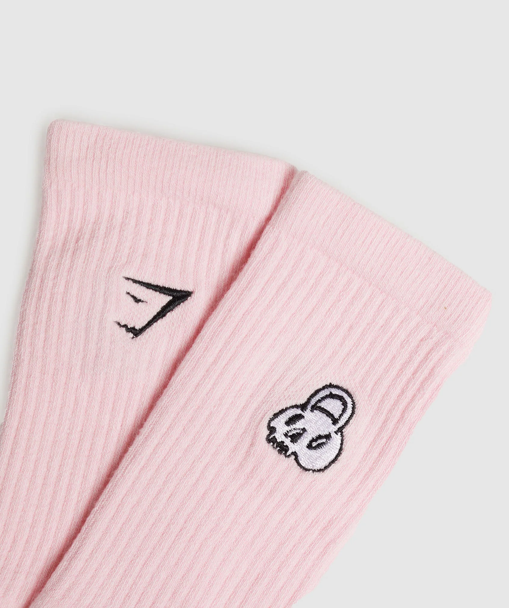 Gymshark GFX Crew Single Sock - Dolly Pink - Image 2