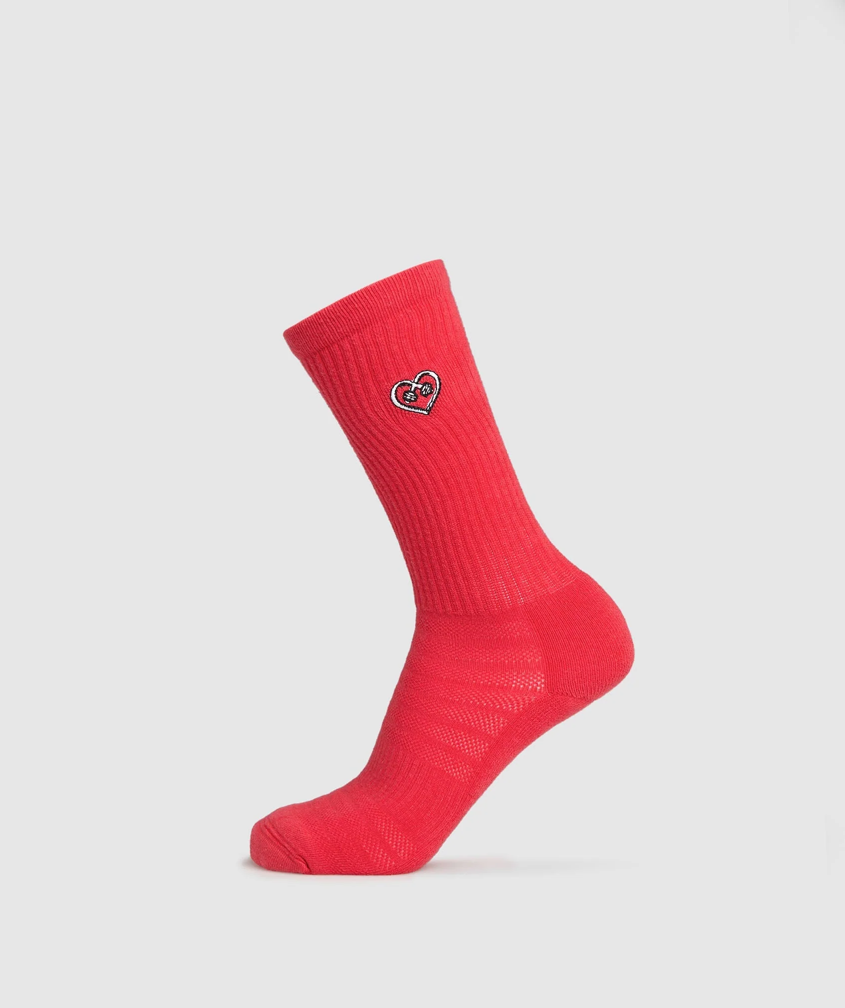 Gymshark GFX Crew Single Socks - Jamz Red