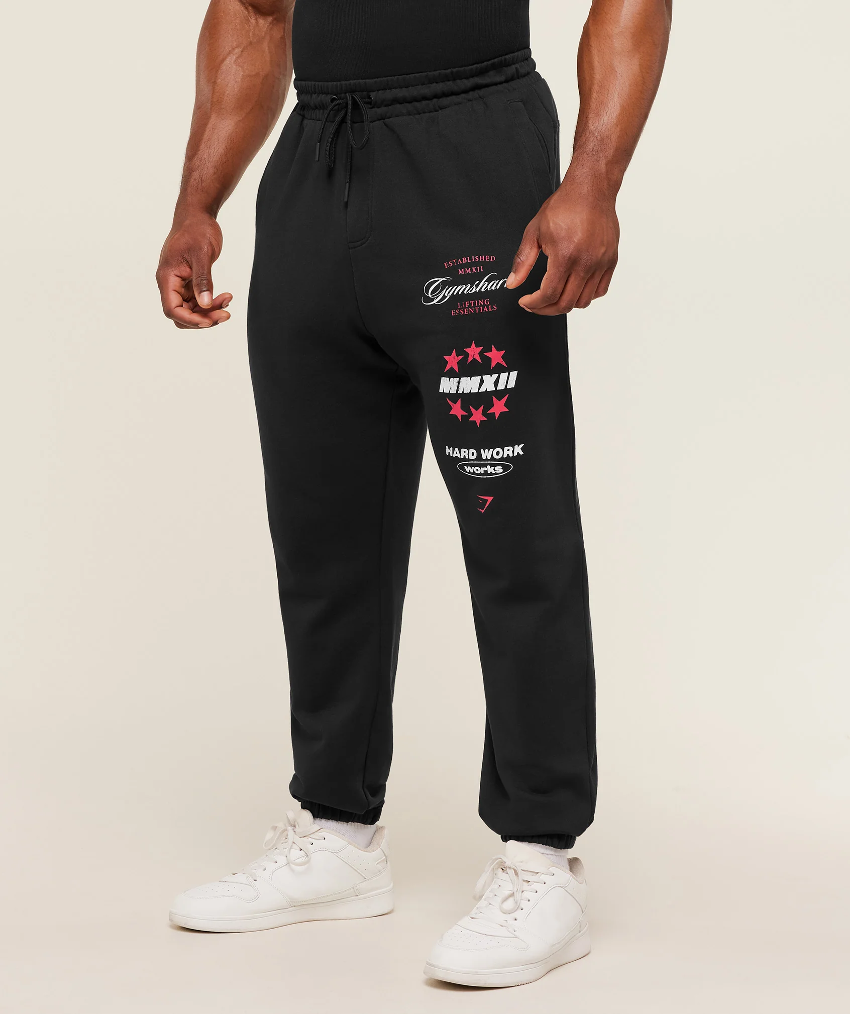Gymshark Global Lifting Graphic Pants - GS Black - Image 3