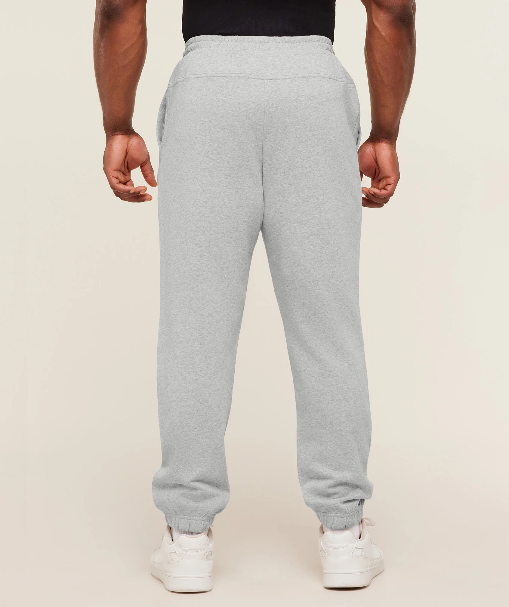 Gymshark Global Lifting Graphic Pants - Light Grey Core Marl - Image 2