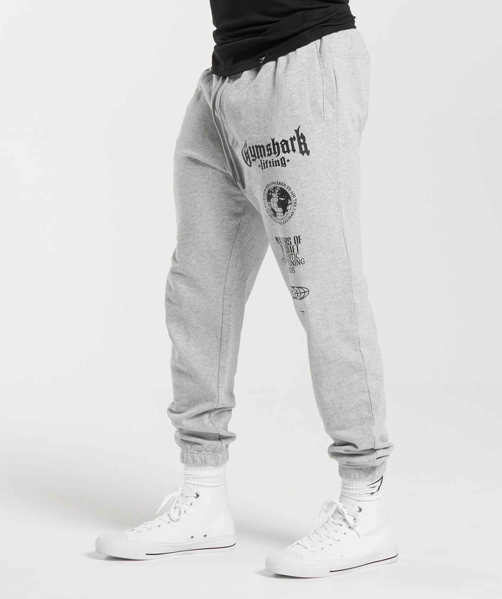 Gymshark Global Lifting Oversized Essential Joggers - Grey - Image 4