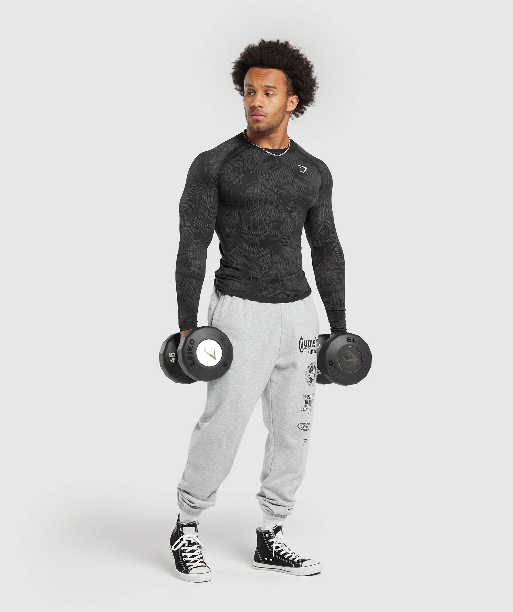Gymshark Global Lifting Oversized Essential Joggers - Grey - Image 5