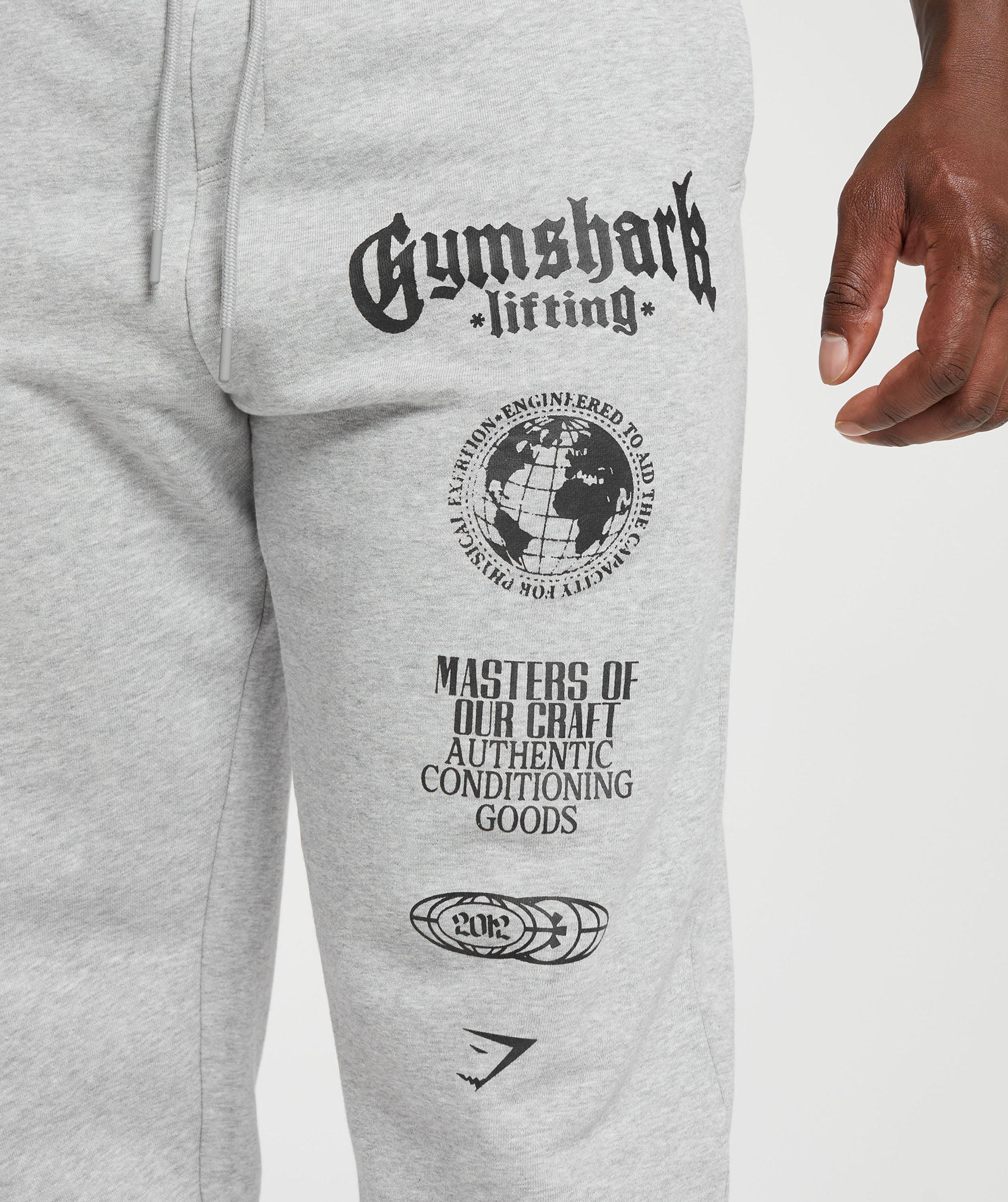 Gymshark Global Lifting Oversized Essential Joggers - Grey - Image 7