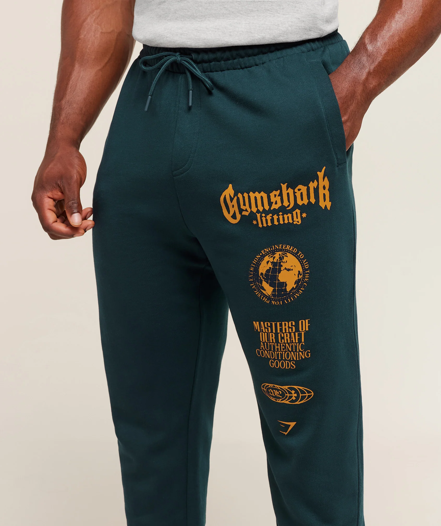 Gymshark Global Lifting Oversized Essential Joggers - Deep Petrol Blue - Image 5