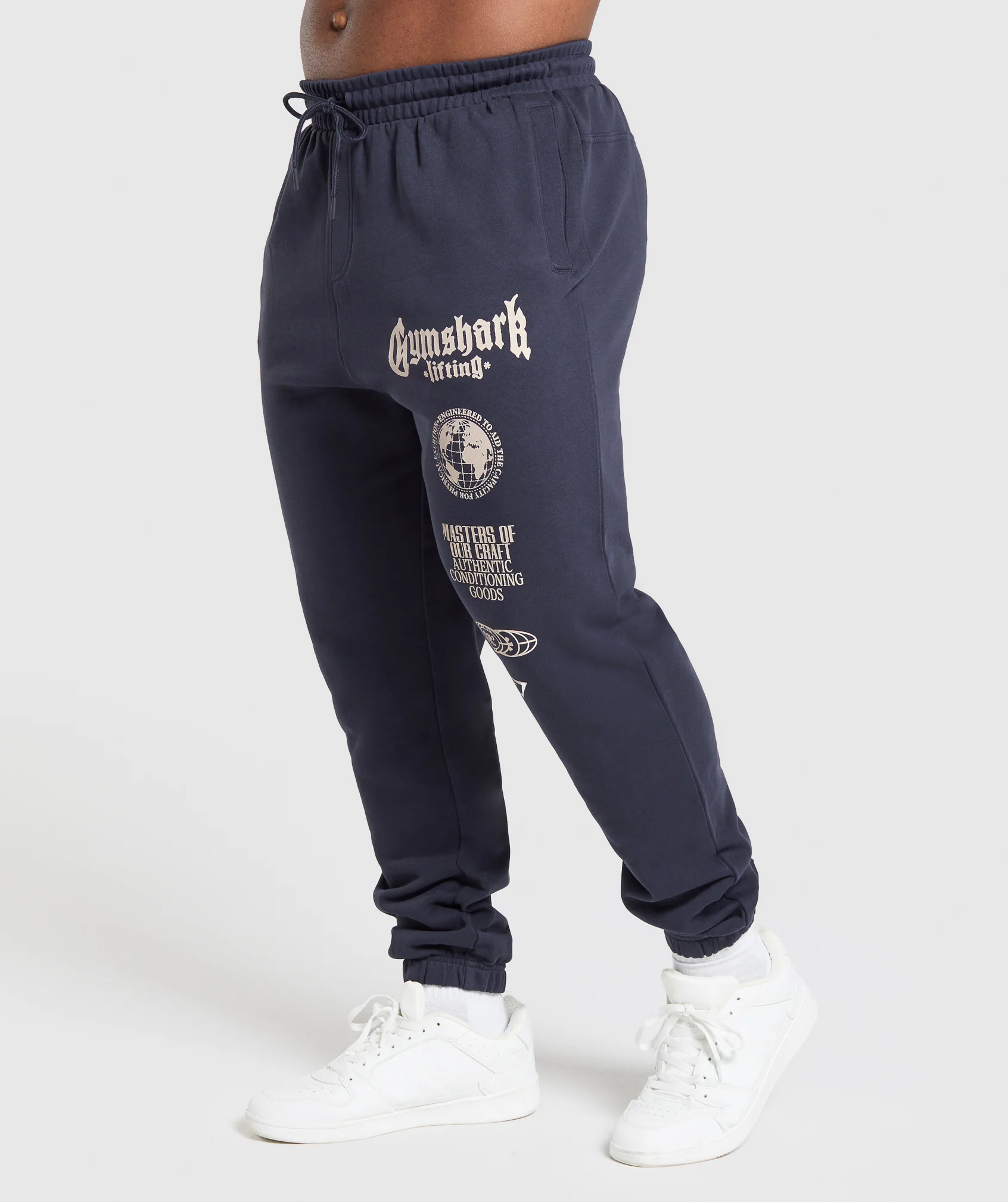 Gymshark Global Lifting Oversized Essential Joggers - Heavy Blue - Image 2