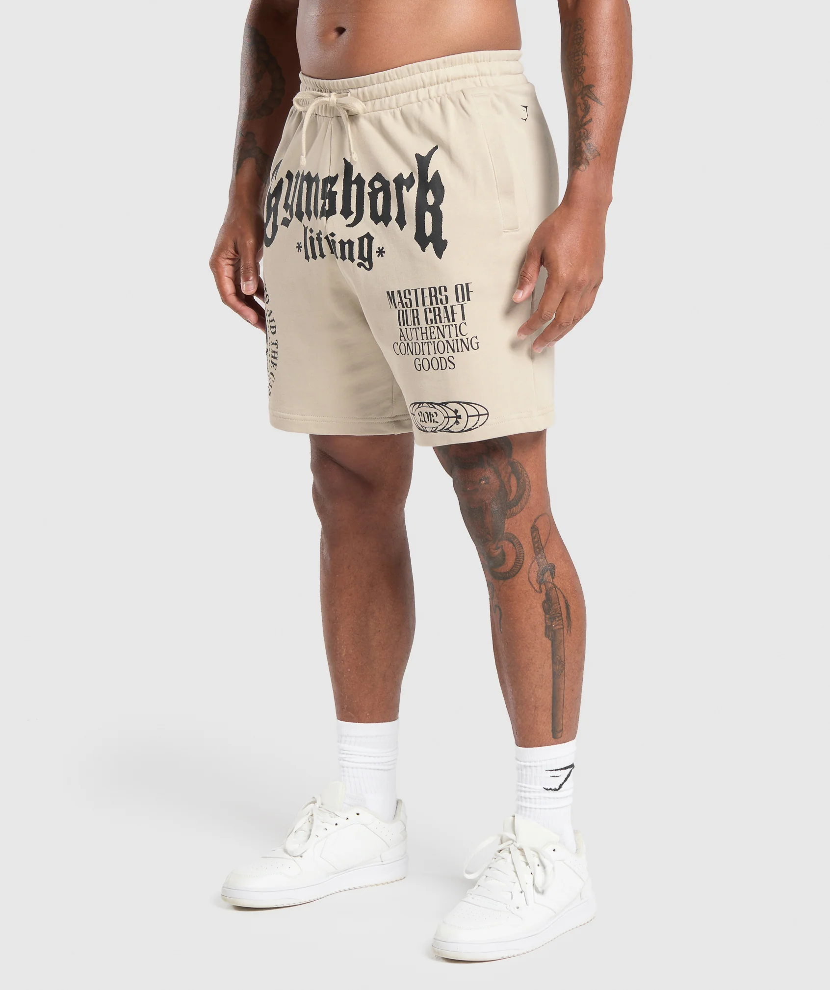 Gymshark Global Lifting Shorts - Pebble Grey - Image 3