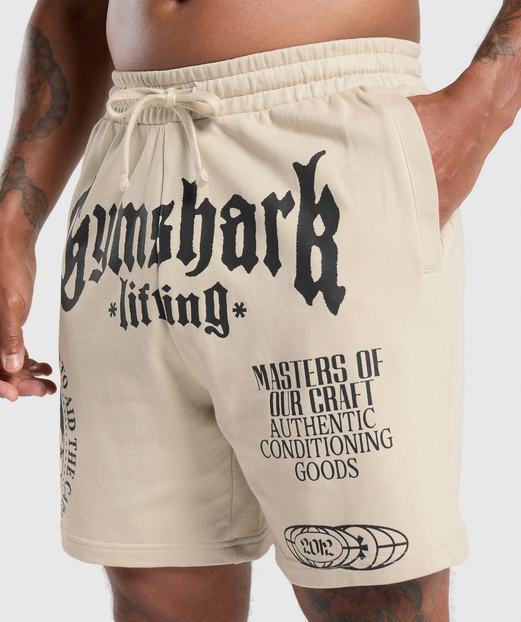Gymshark Global Lifting Shorts - Pebble Grey - Image 5