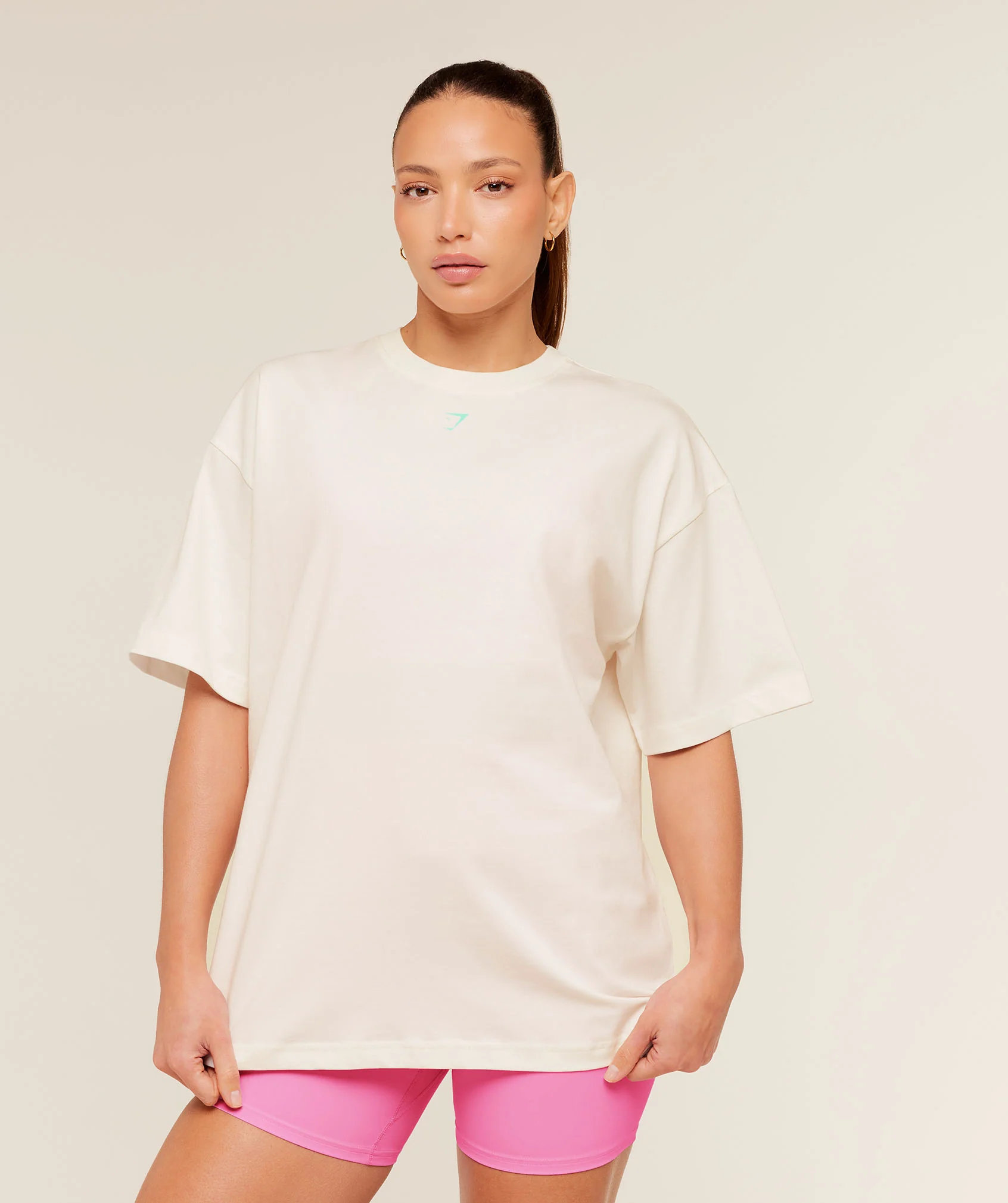Gymshark Glutey Calls Graphic T-Shirt - Soft White - Image 2