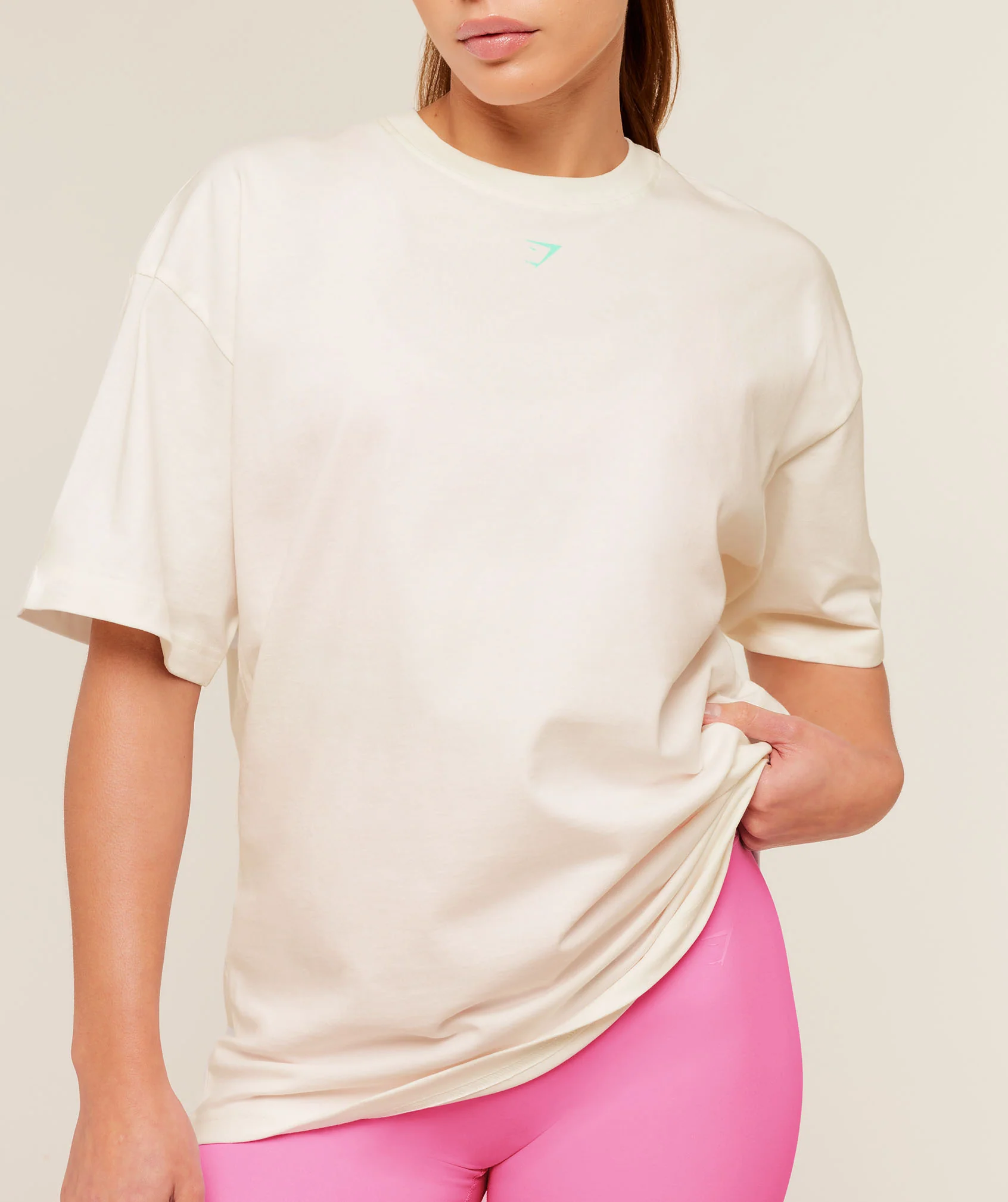 Gymshark Glutey Calls Graphic T-Shirt - Soft White - Image 6