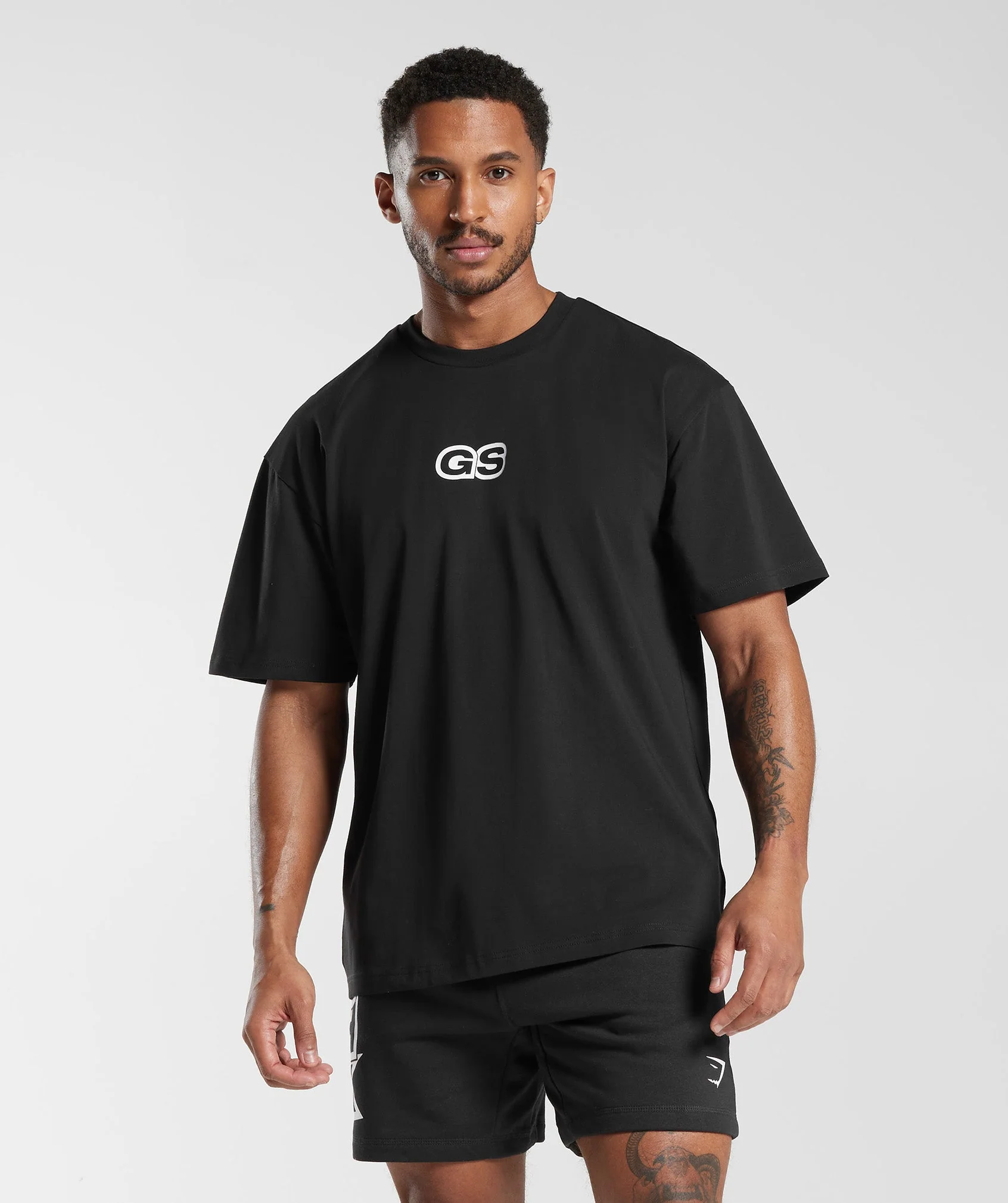 Gymshark GMSHK Oversized T-Shirt - Black - Image 2