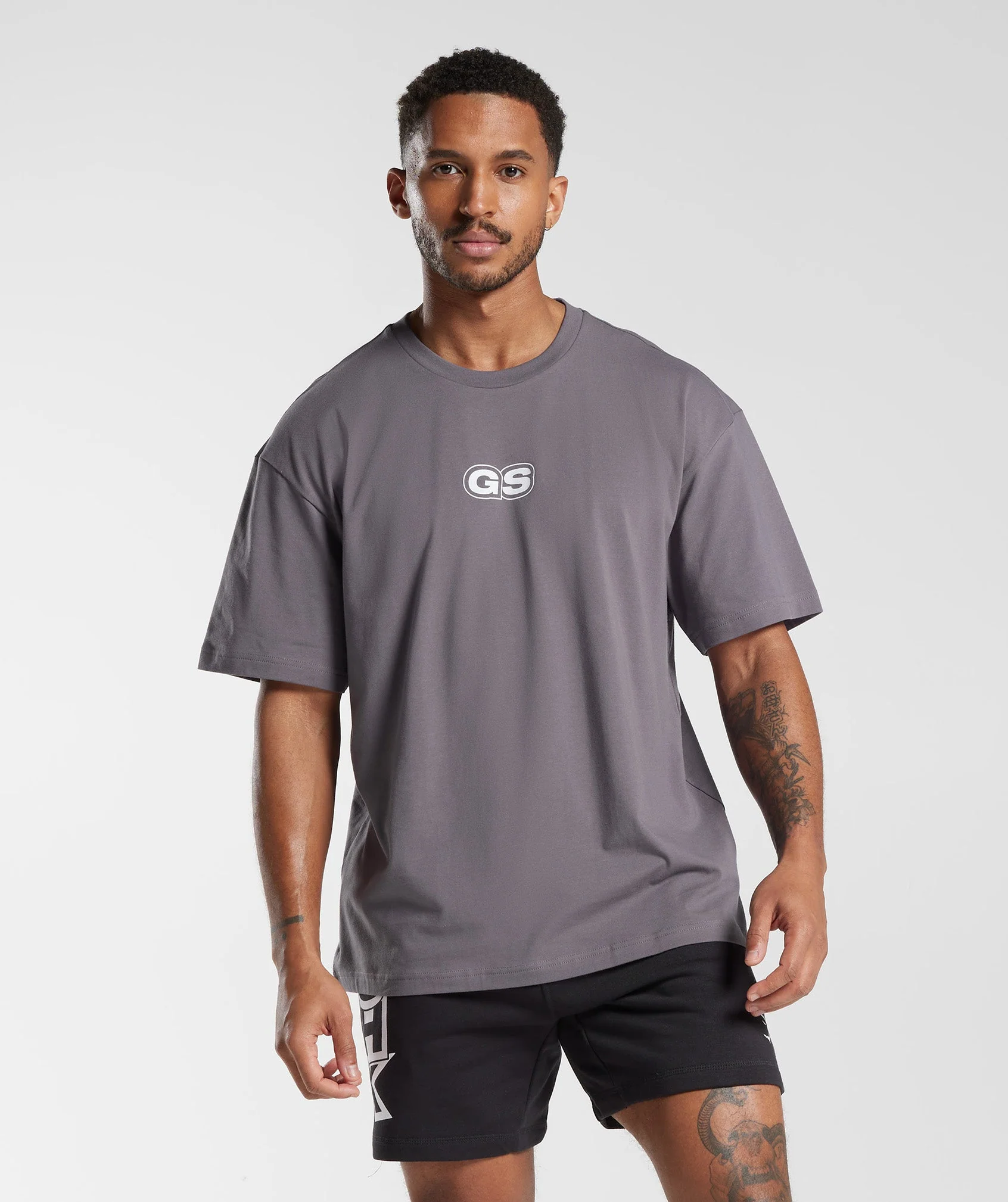 Gymshark GMSHK Oversized T-Shirt - Titanium Grey - Image 2
