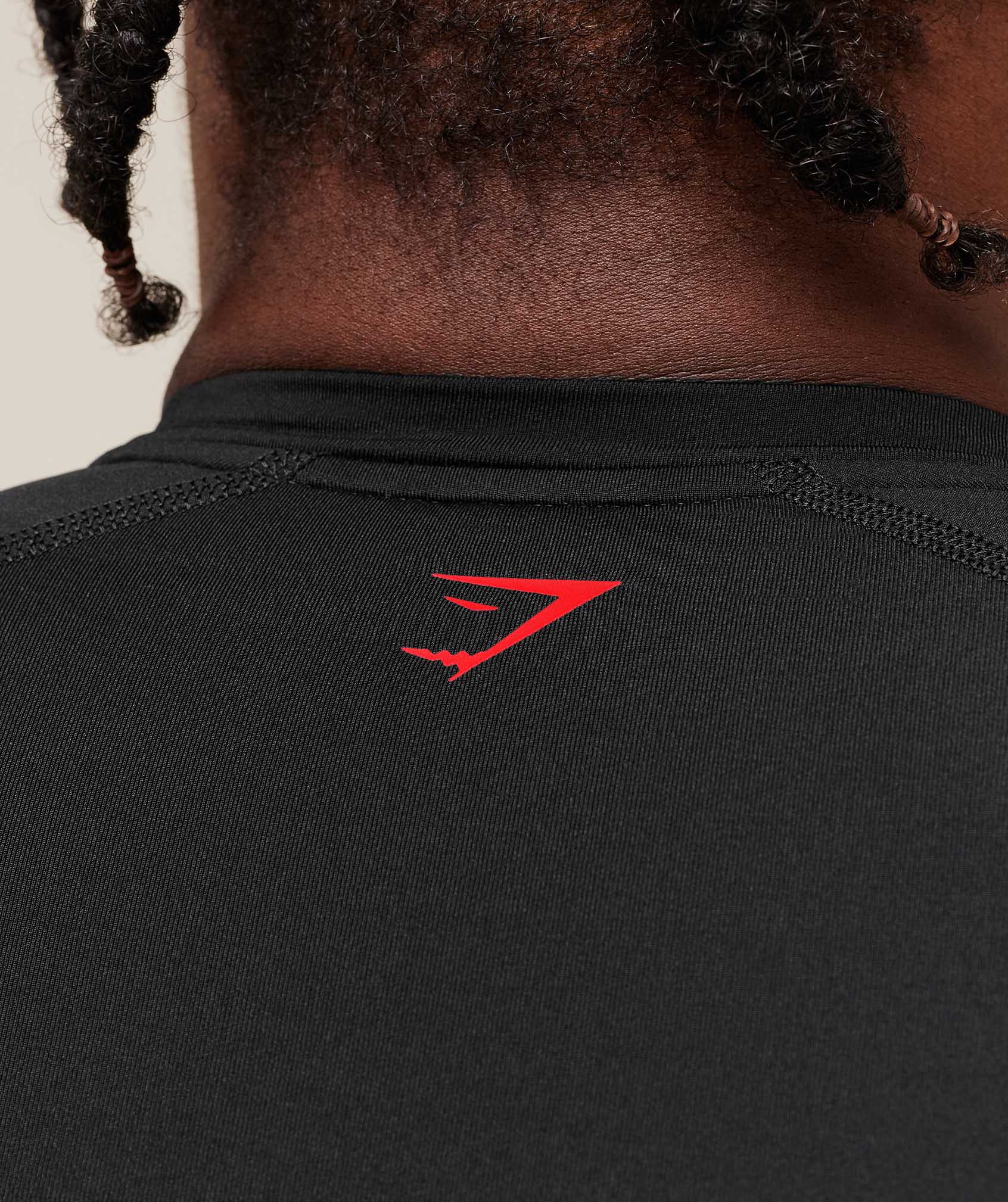 Gymshark Graphic Baselayer T-Shirt - Black - Image 5
