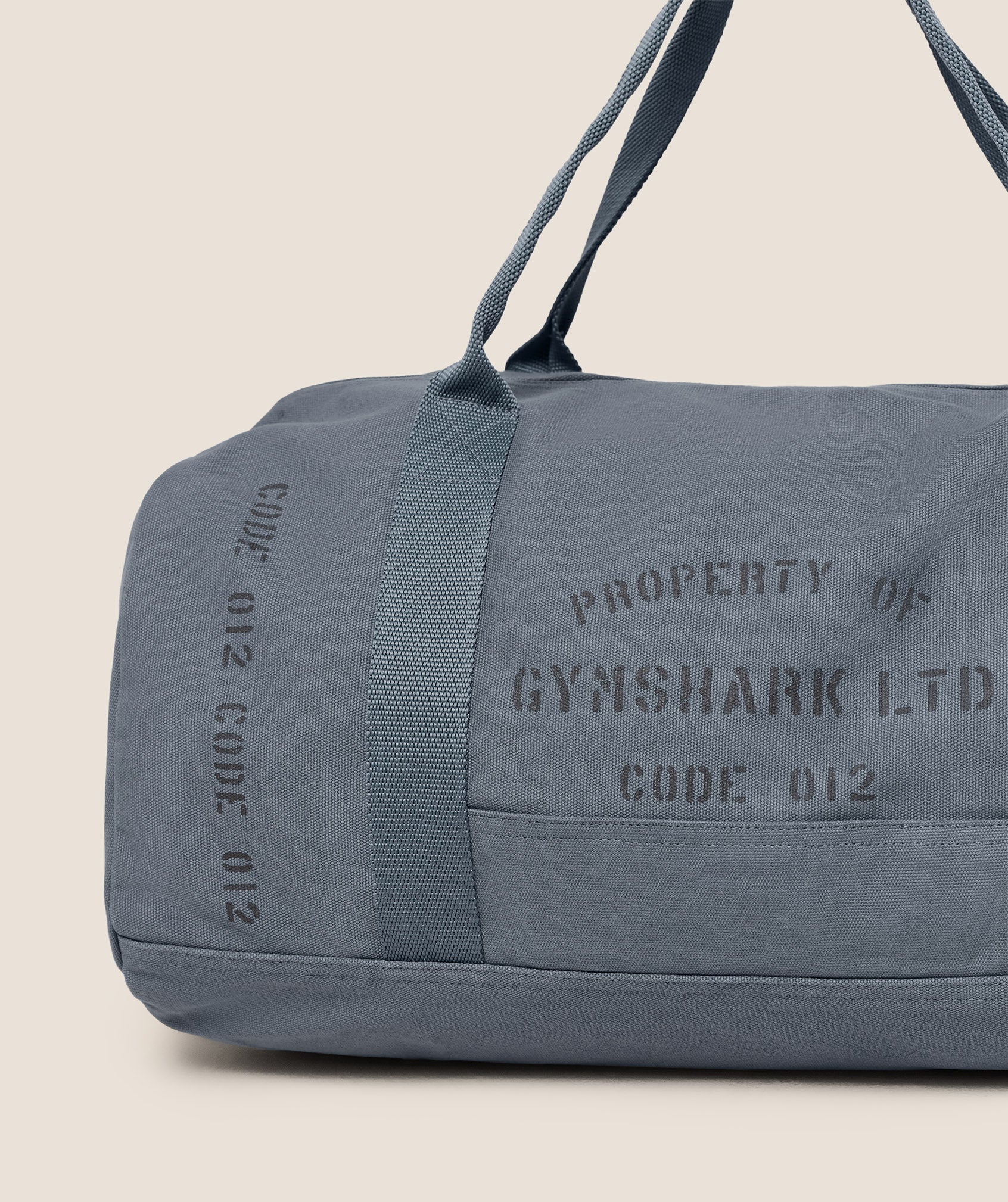 Gymshark Graphic Duffle Bag - Iron Blue - Image 2