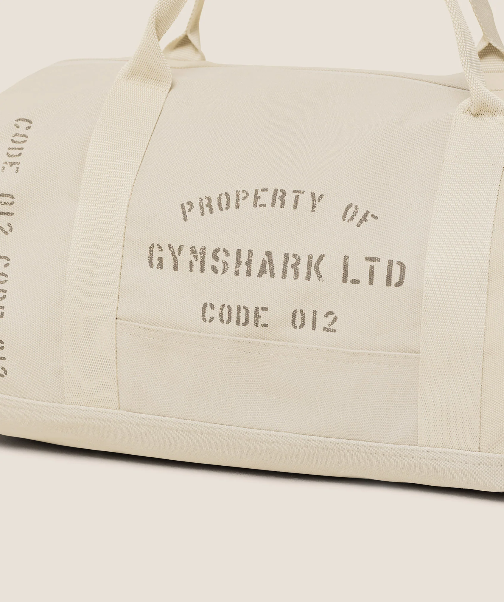 Gymshark Graphic Duffle Bag - Pebble Grey - Image 2