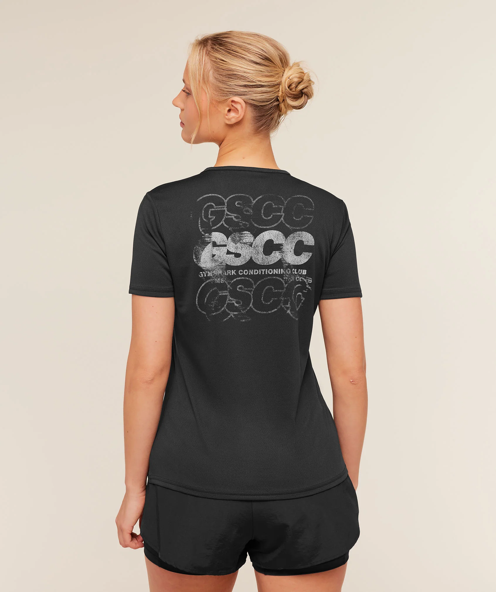Gymshark Graphic Short Sleeve T-Shirt - GS Black