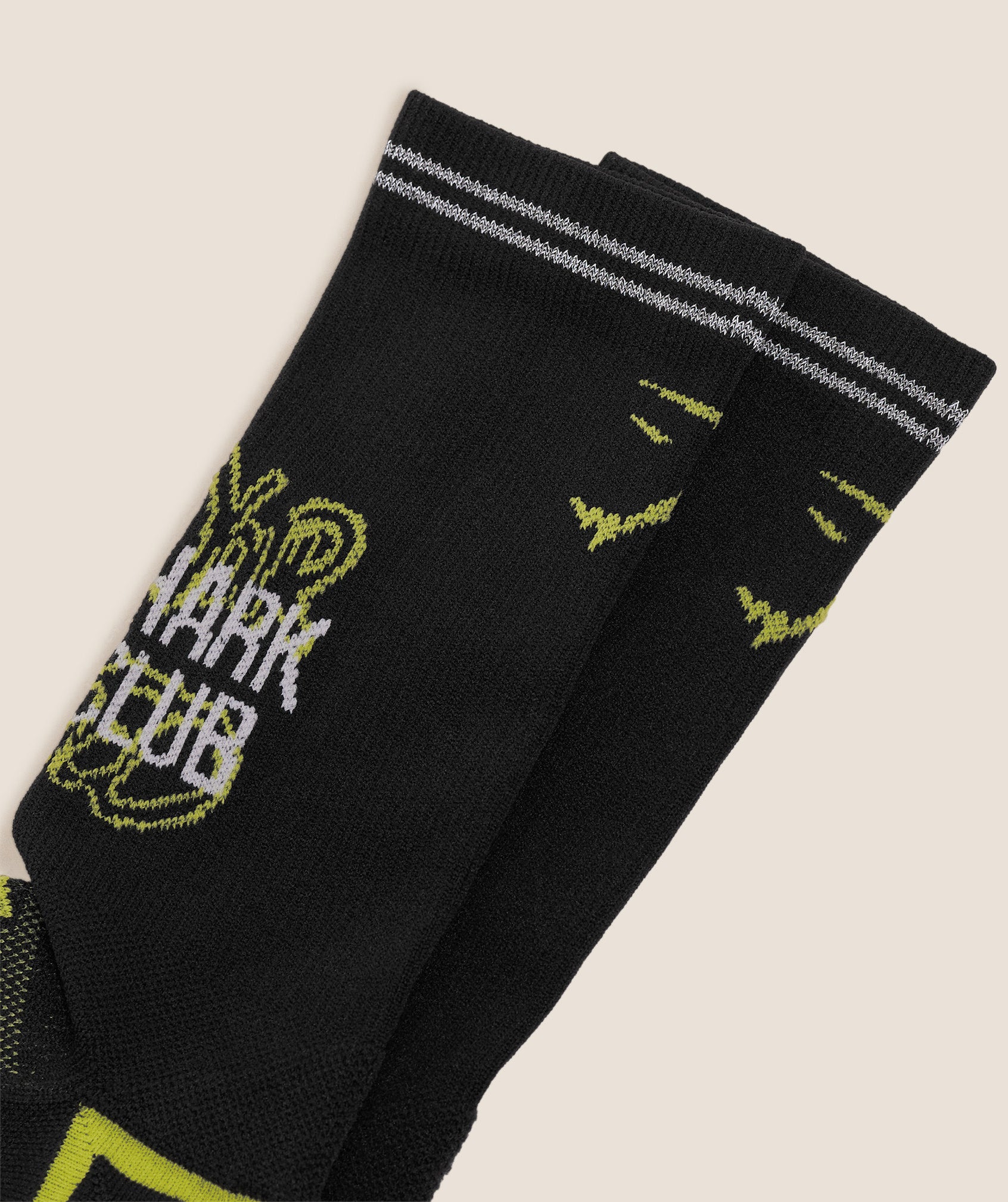 Gymshark Graphic Single Pack Crew Running Sock - Black - Image 2