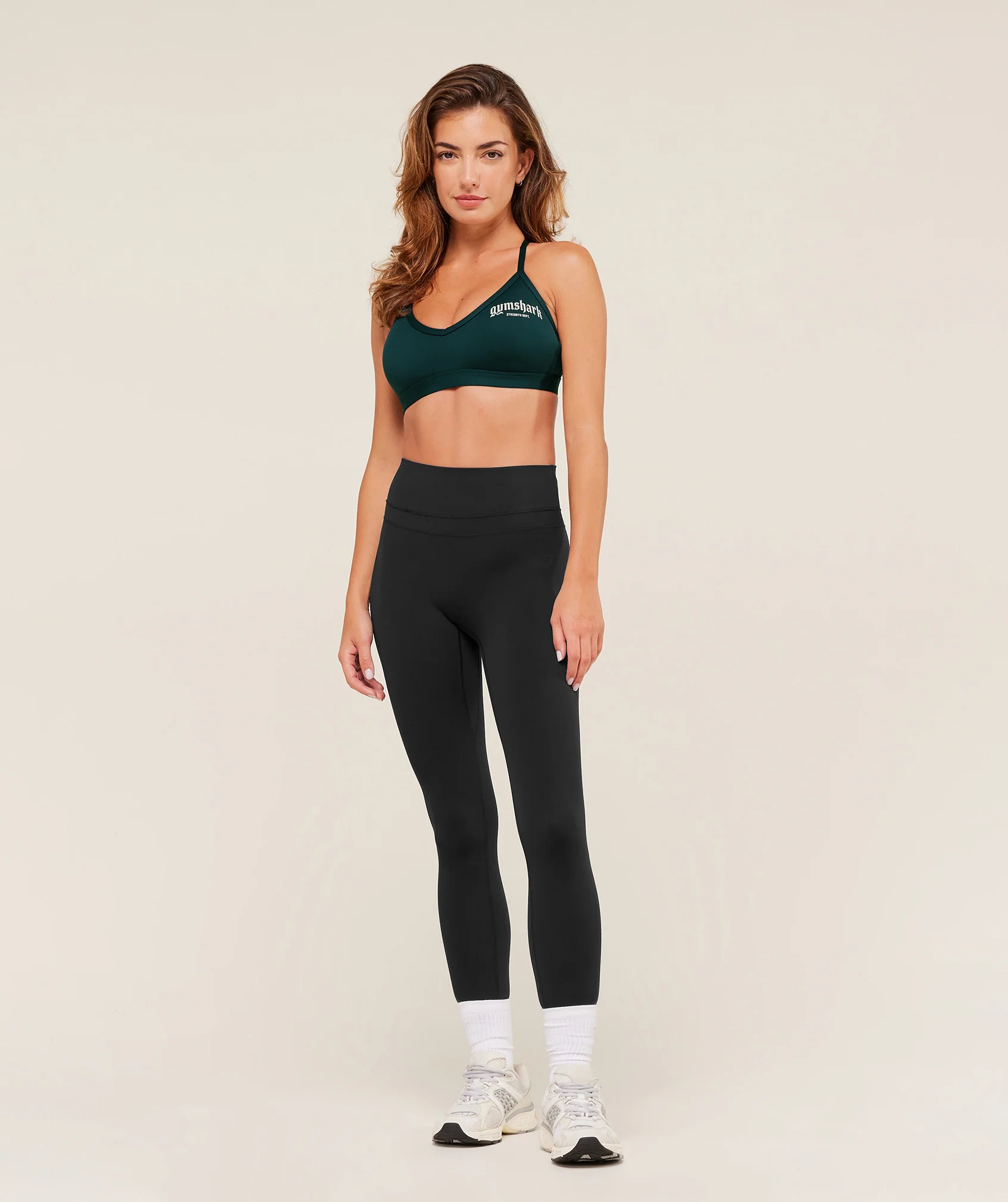 Gymshark Graphic Sports Bra - Deep Petrol Blue - Image 4