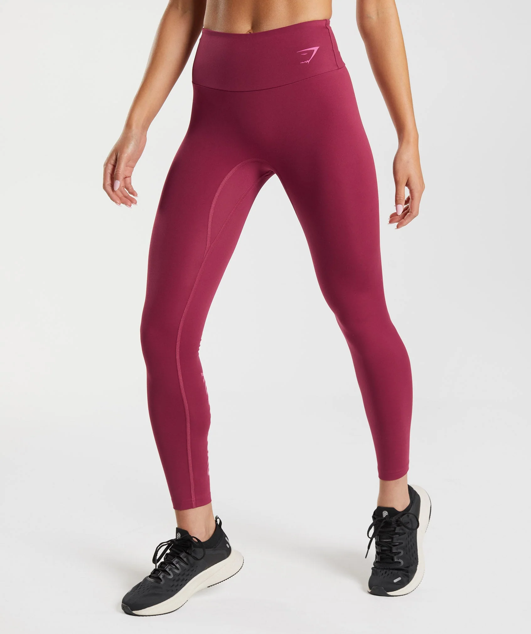Gymshark Fraction Leggings - Currant Pink - Image 2