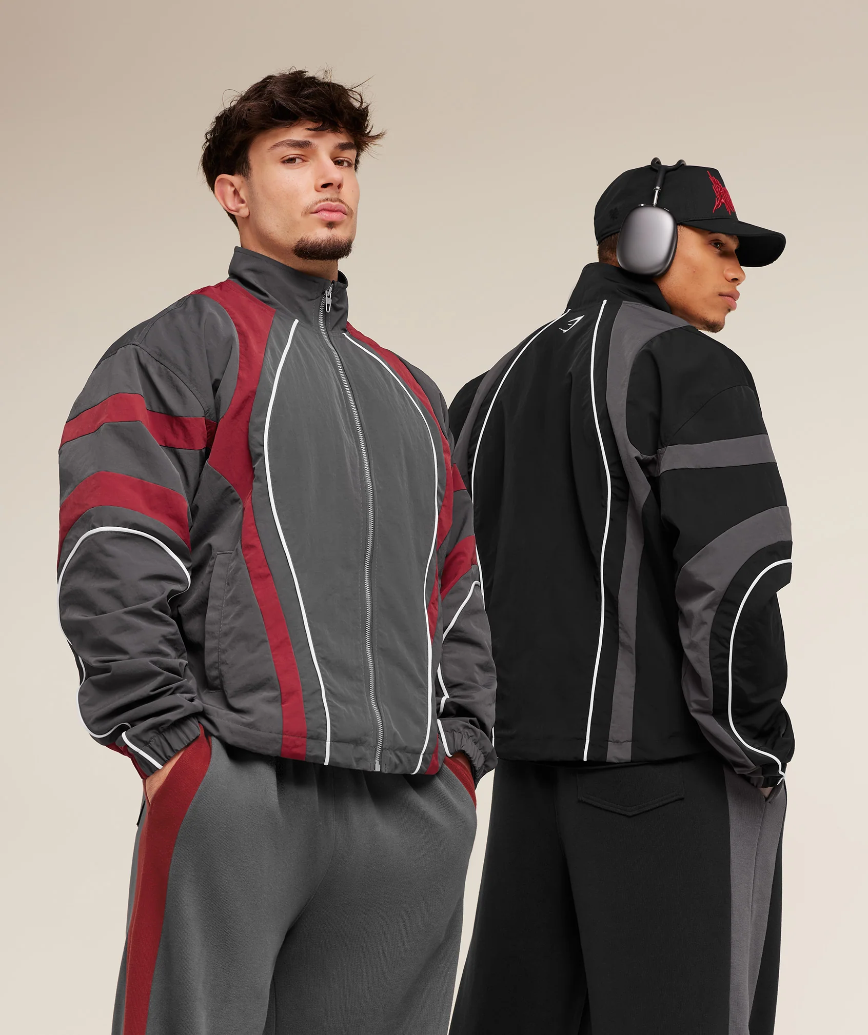 Gymshark x Carlos Belcast Track Jacket - Grey - Image 6