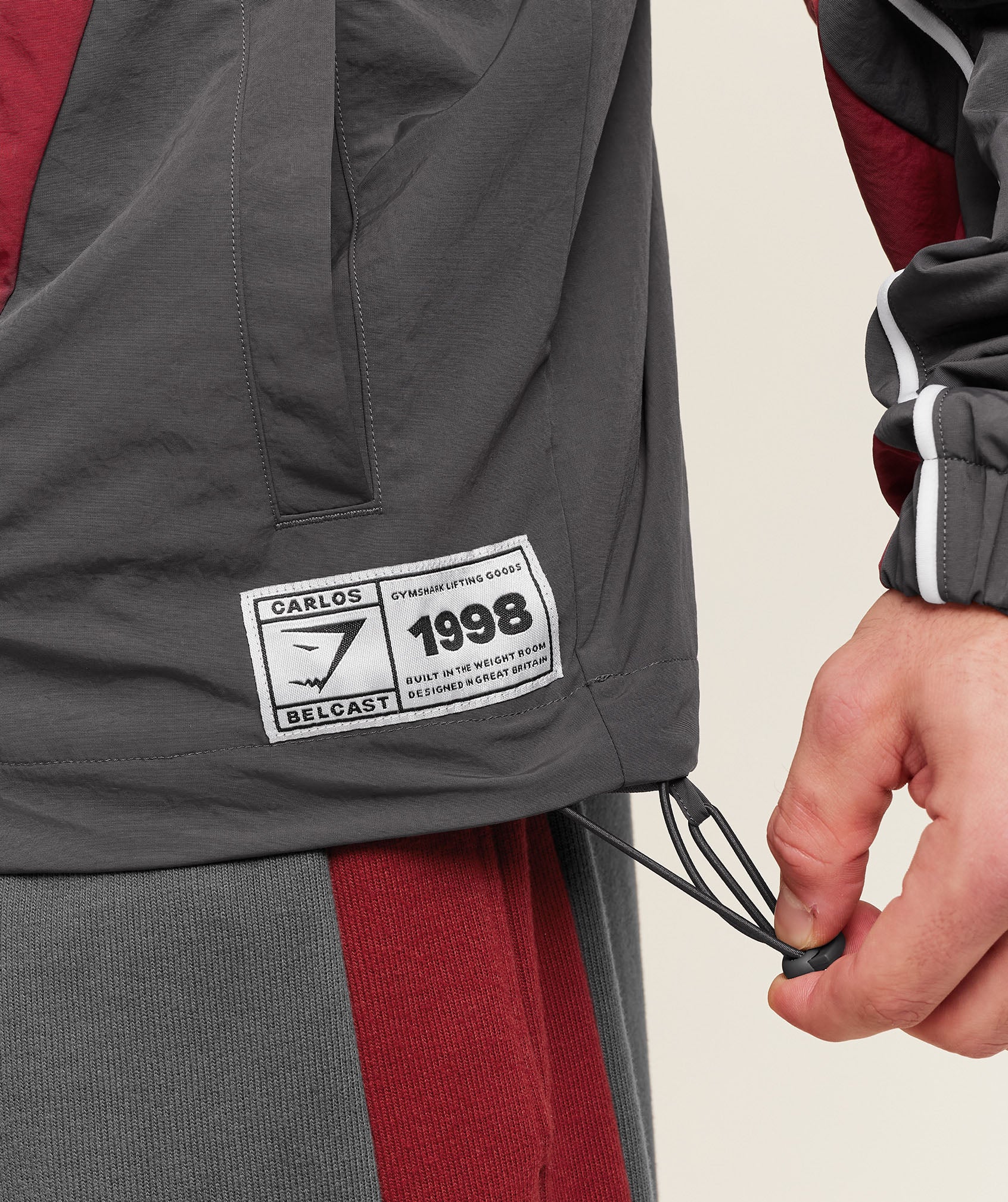 Gymshark x Carlos Belcast Track Jacket - Grey - Image 8