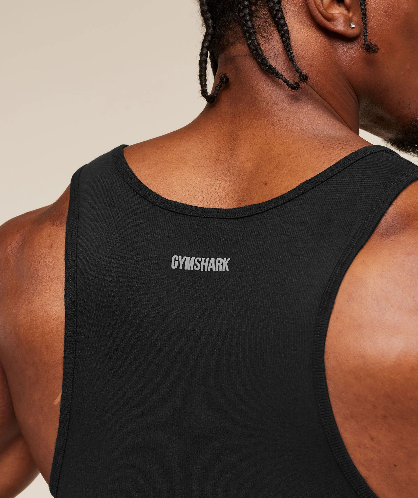 Gymshark x CBUM Ribbed Tank - Black - Image 6