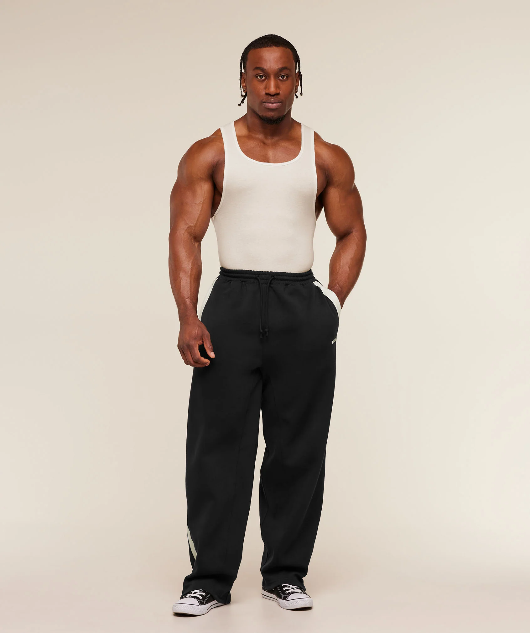 Gymshark x CBUM Ribbed Tank - Soft White - Image 4