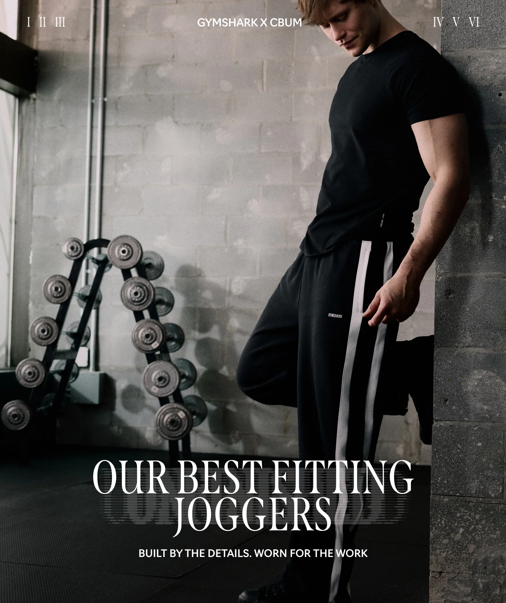 Gymshark x CBUM Straight Leg Joggers - Black - Image 3