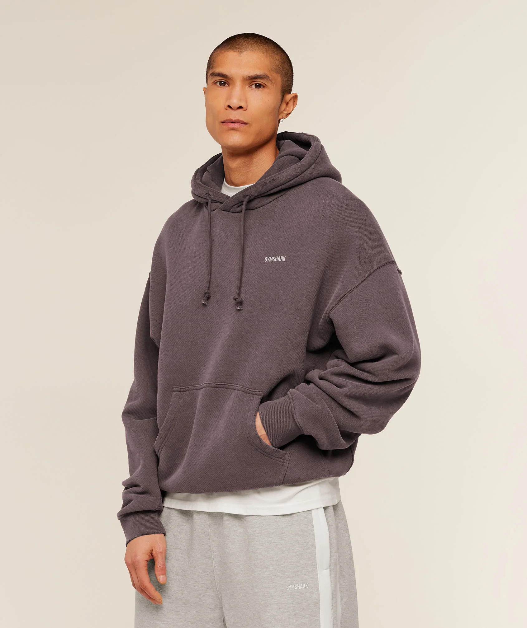 Gymshark x CBUM Washed Hoodie - Greyed Purple - Image 3