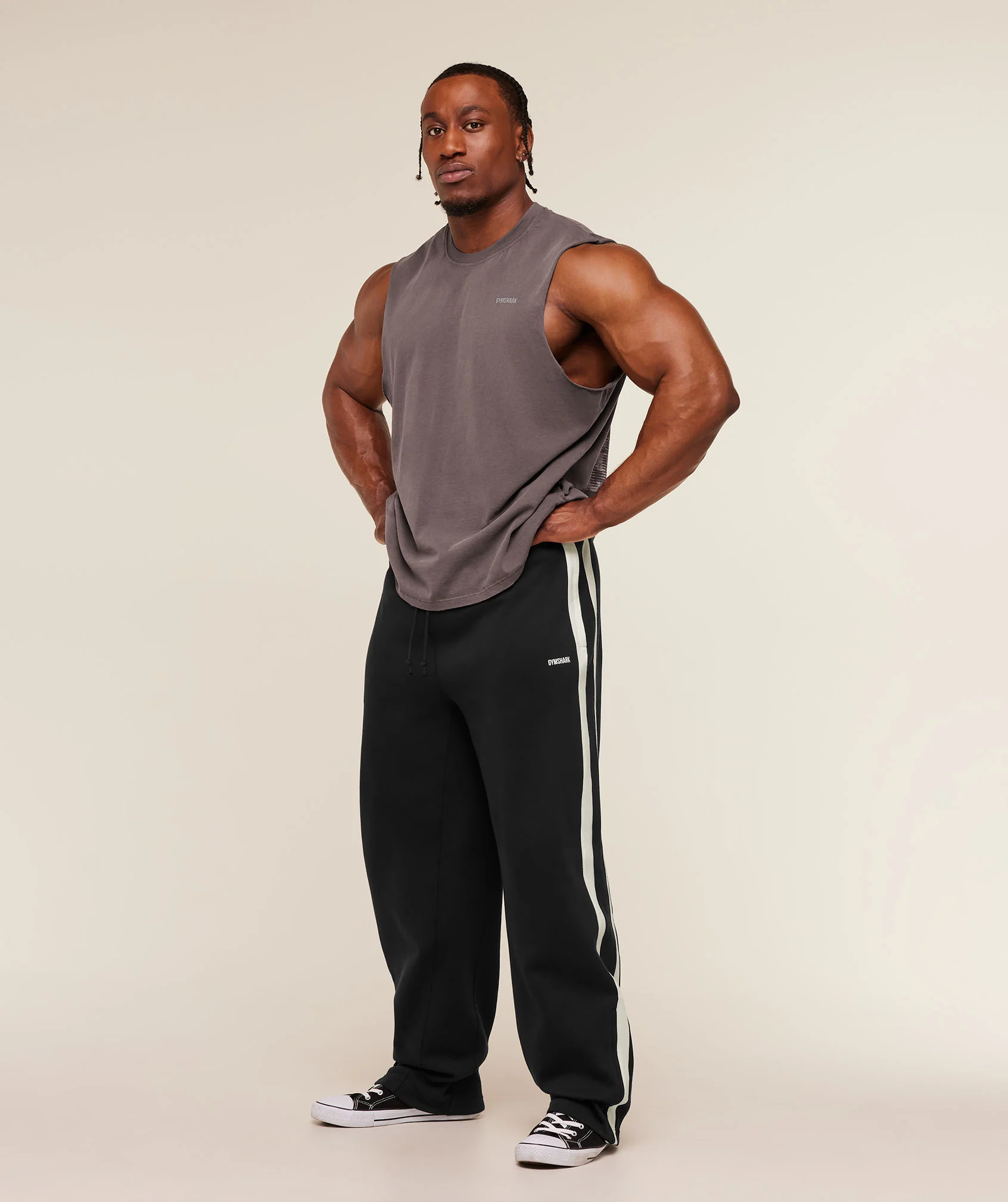 Gymshark x CBUM Washed Sleeveless T-Shirt - Greyed Purple - Image 6