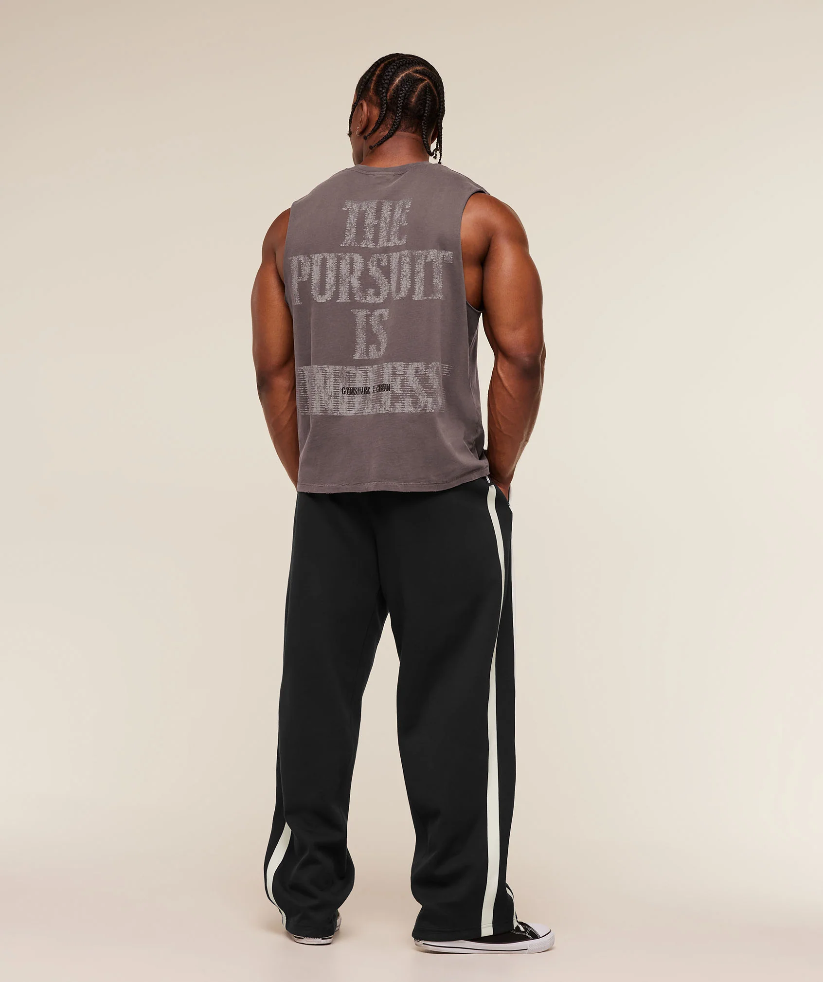 Gymshark x CBUM Washed Sleeveless T-Shirt - Greyed Purple - Image 7