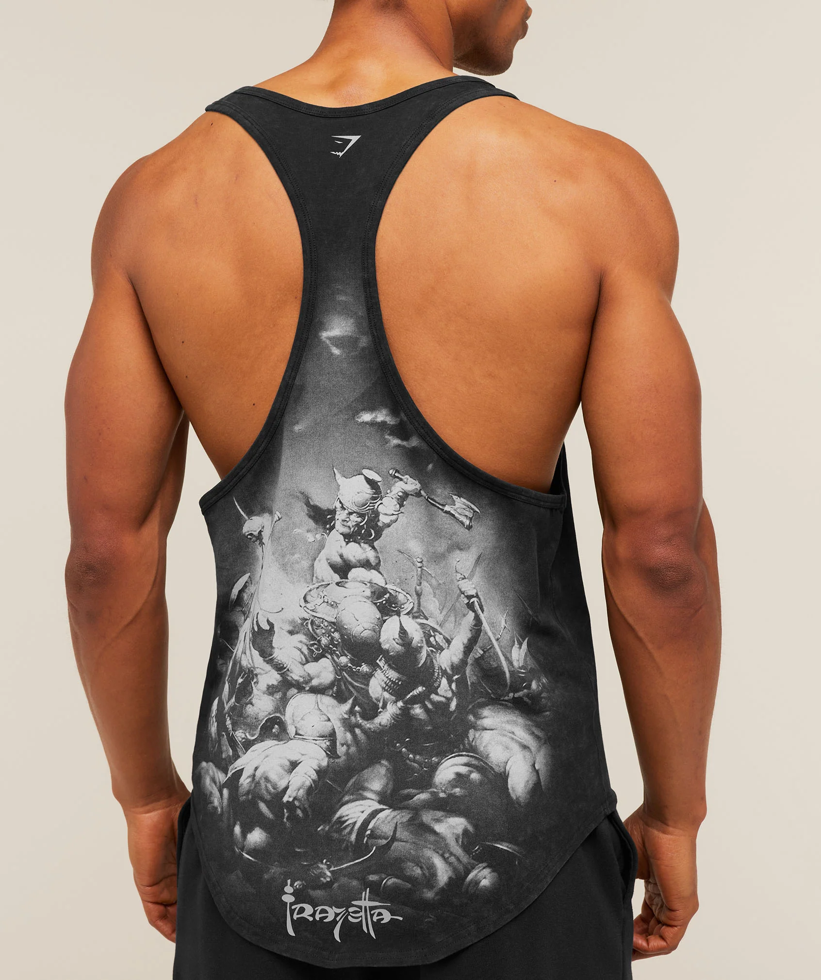 Gymshark x Frazetta Power Stringer - Black - Image 6