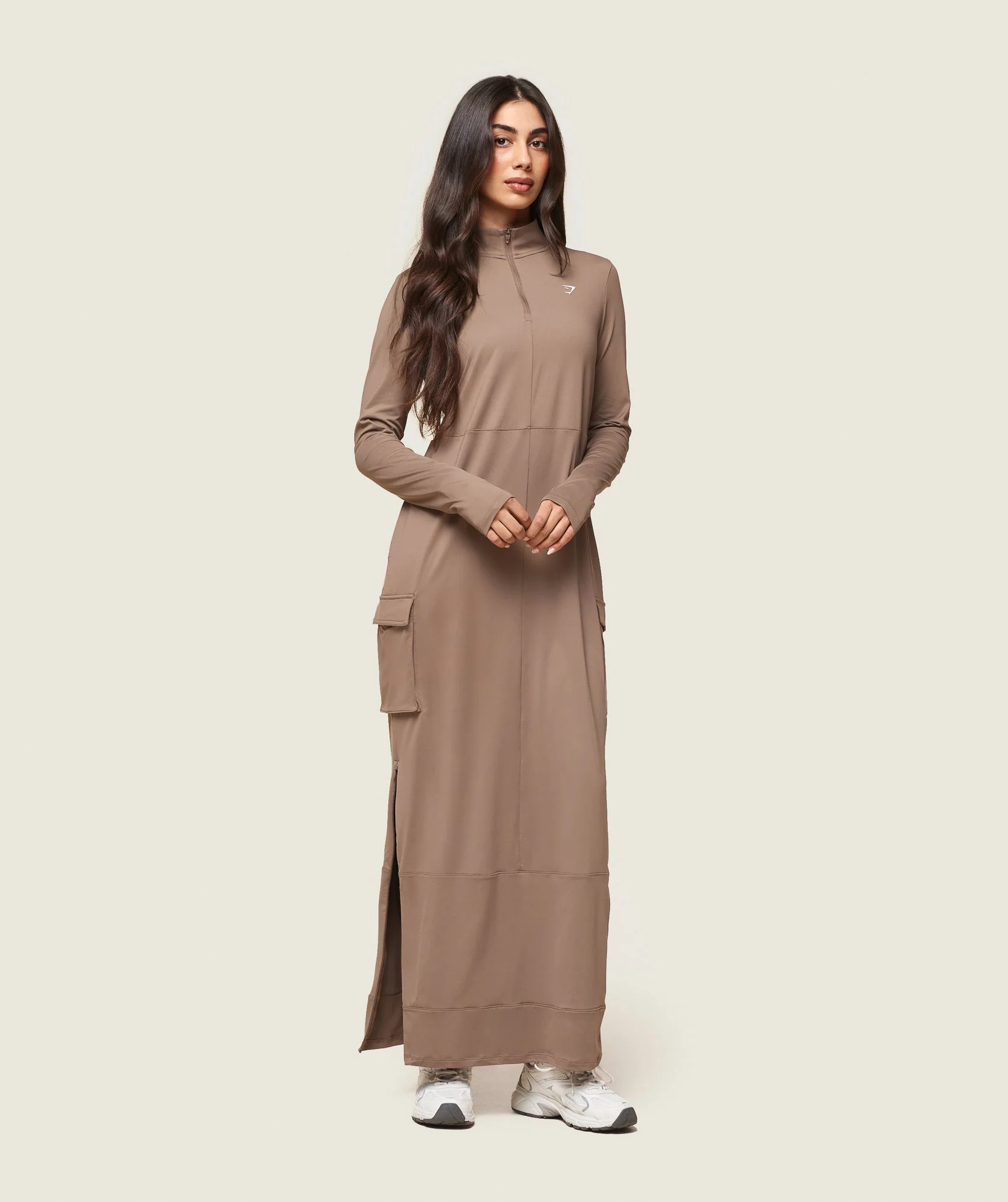 Gymshark x Leana Deeb Abaya - Soul Brown - Image 7