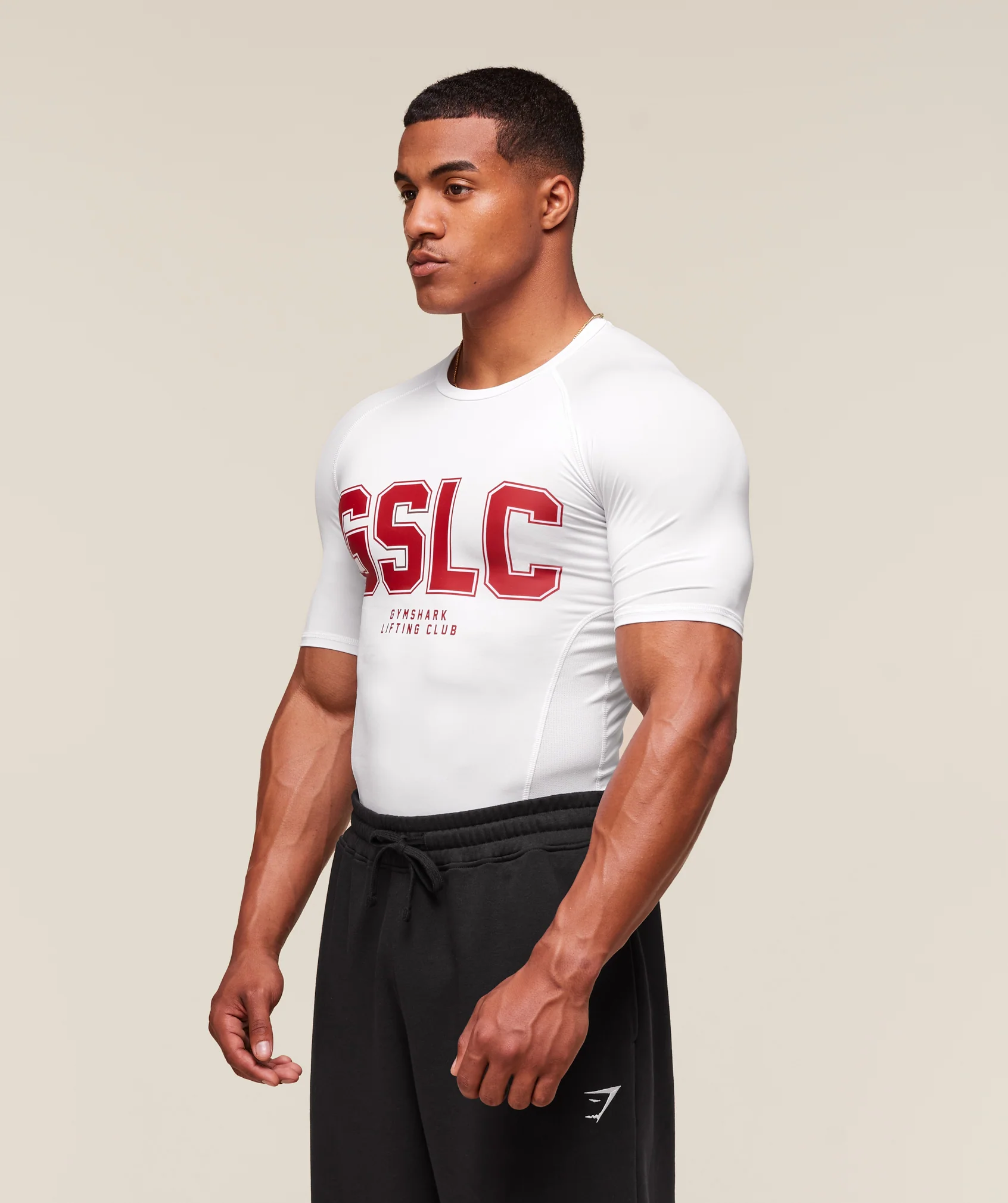 Gymshark GSLC Baselayer T-Shirt - White - Image 3