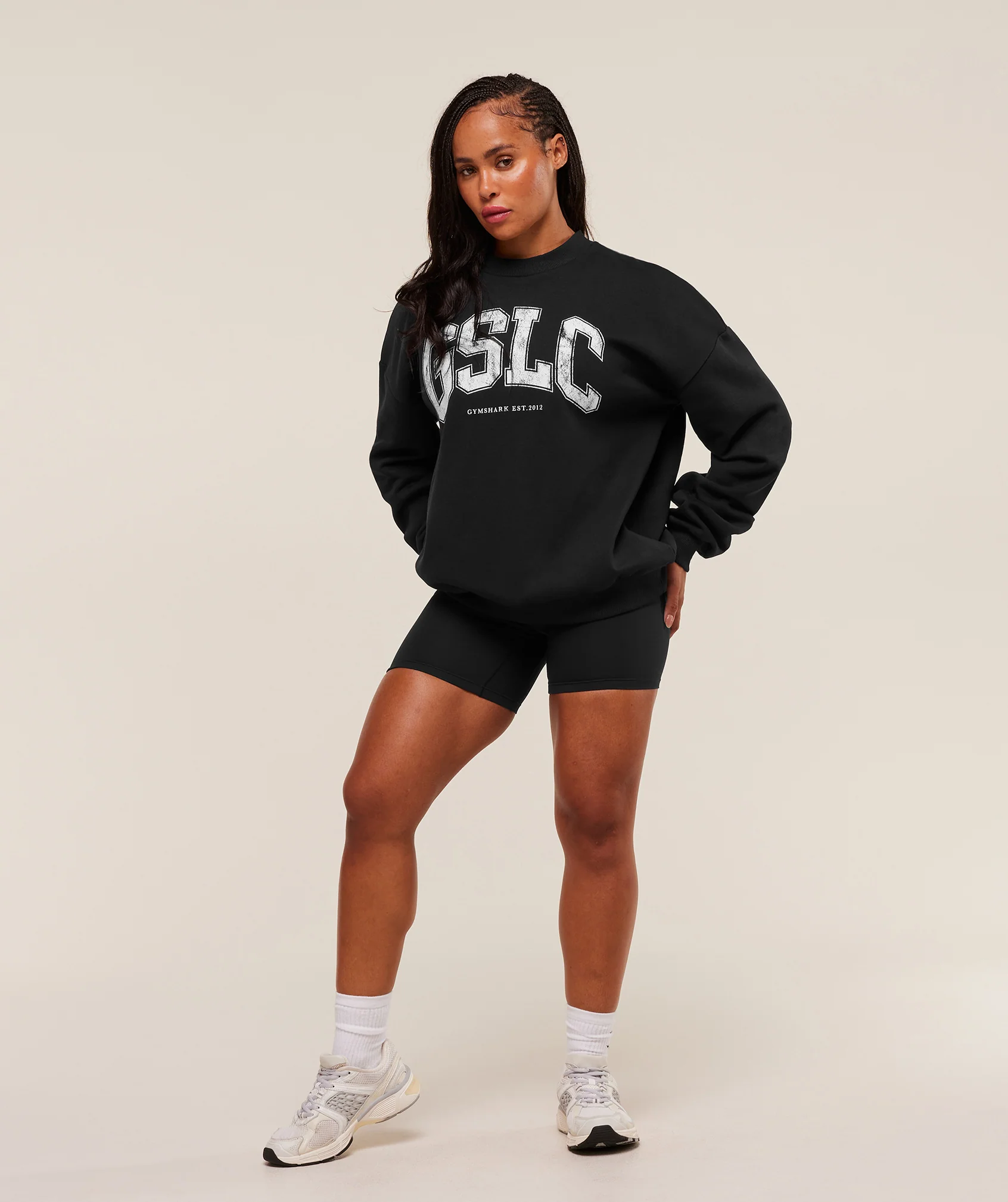 Gymshark GSLC Graphic Crew Neck - Black - Image 6