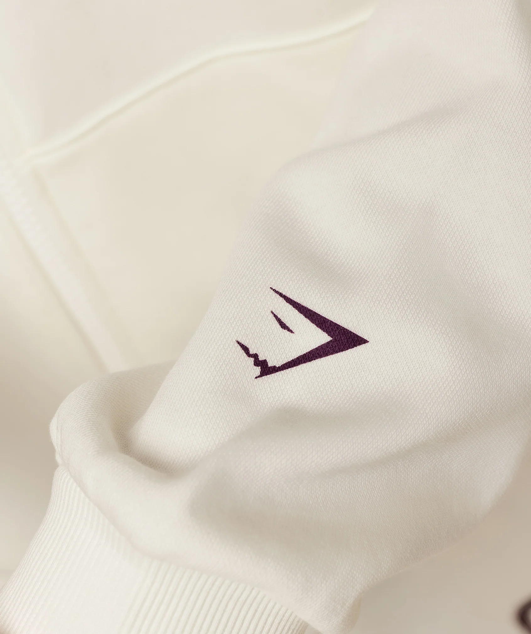 Gymshark GSLC Graphic Zip Up Hoodie - Soft White - Image 5