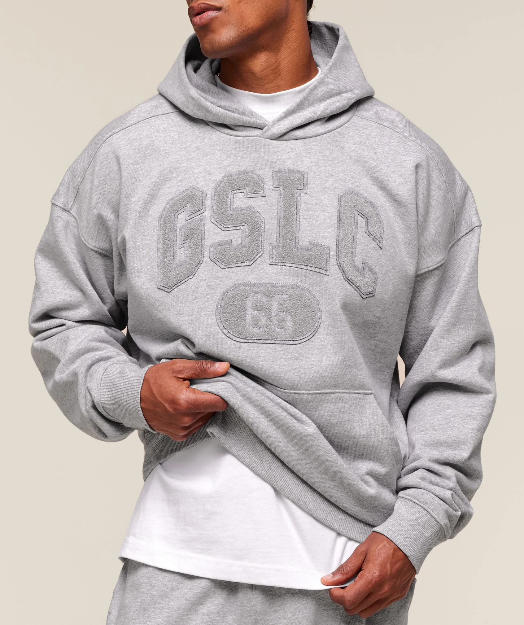 Gymshark GSLC Hoodie - Light Grey Core Marl - Image 5