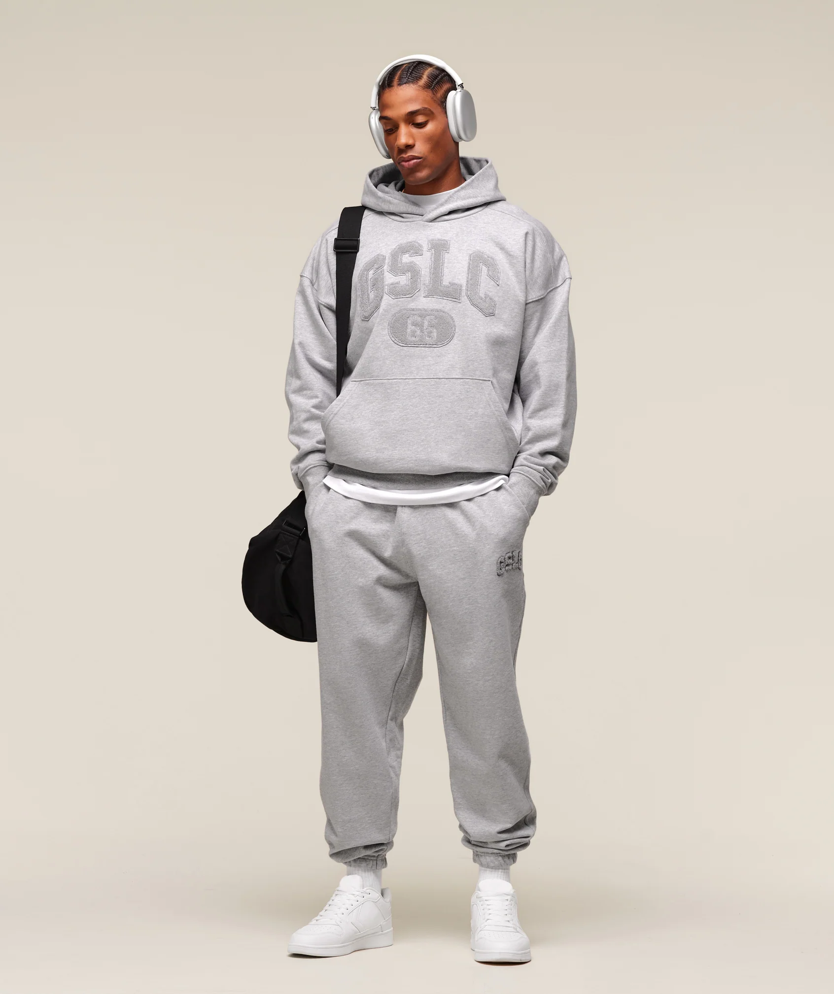 Gymshark GSLC Joggers - Light Grey Core Marl - Image 4